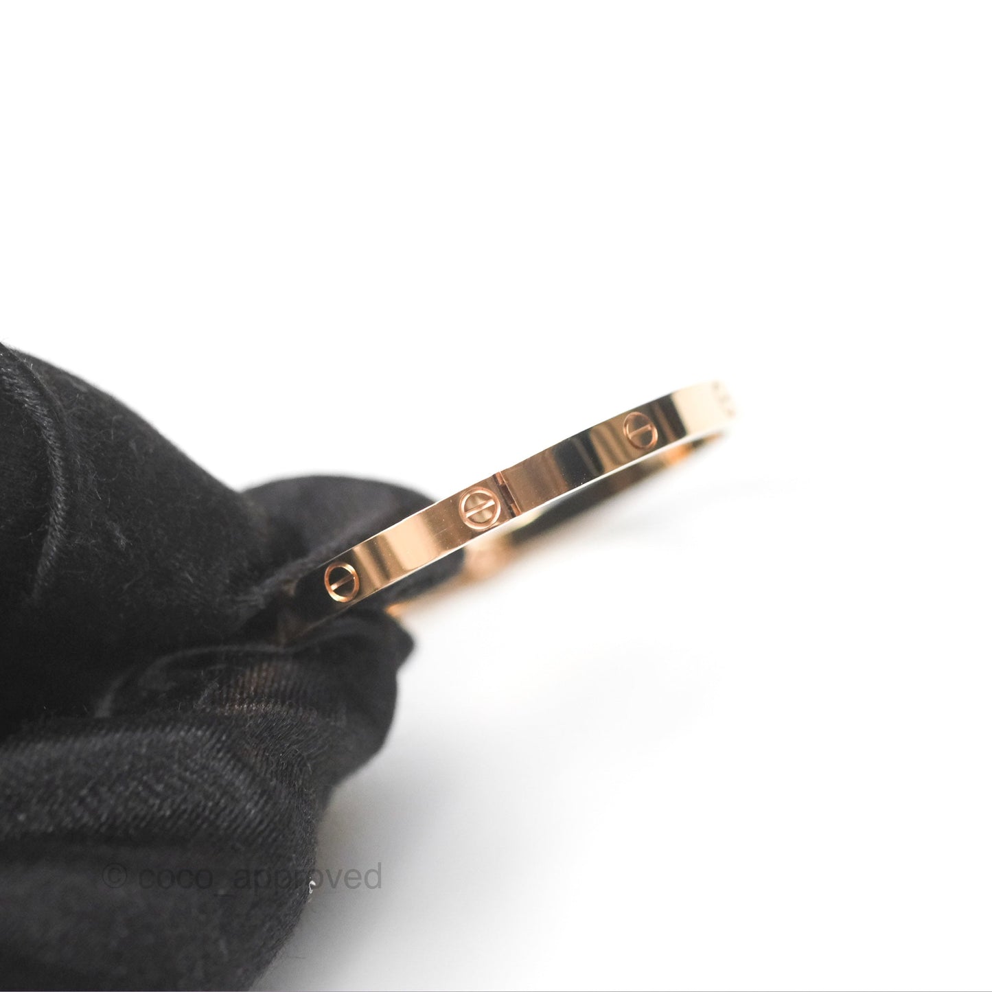 Cartier Small Love Bracelet Rose Gold Size 15