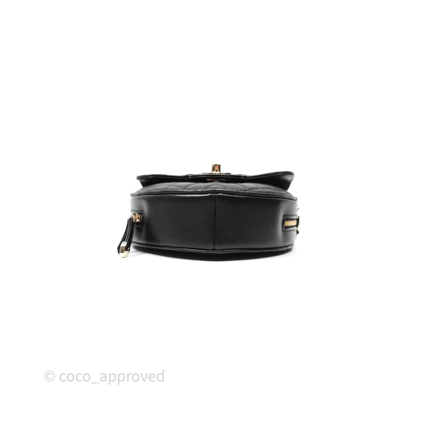 Chanel Large Heart Bag Black Lambskin Gold Hardware 22S