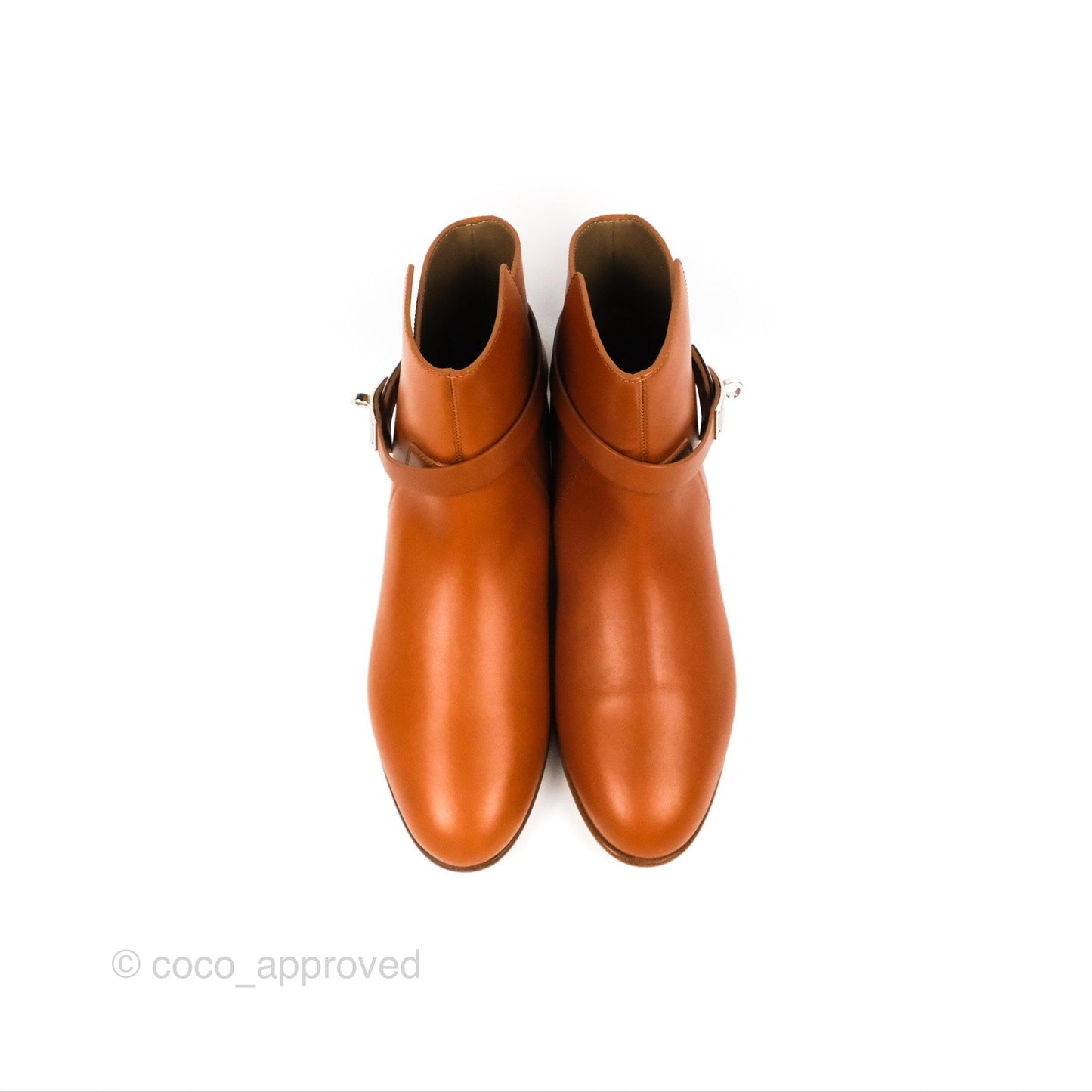 Hermès Neo Ankle Boots Naturel Calfskin Size 39