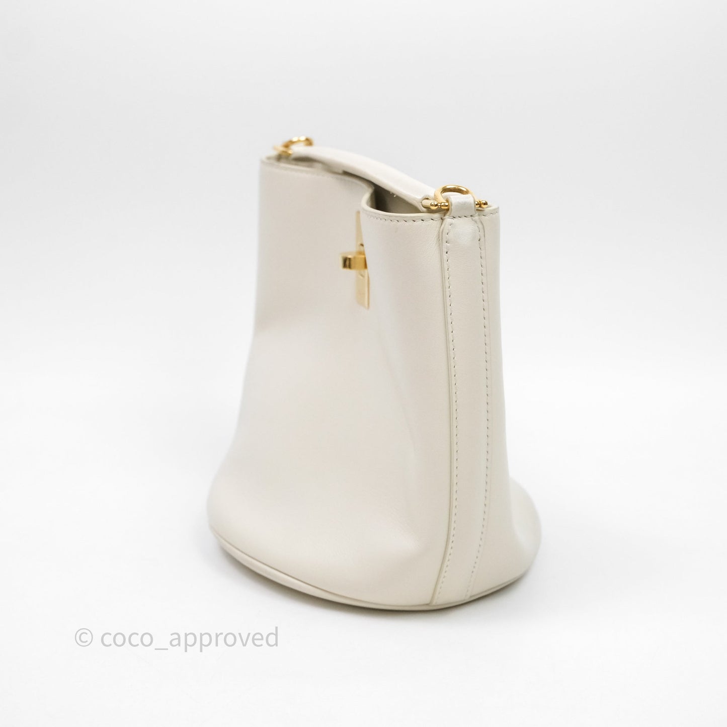 Celine Teen Bucket 16 Bag Ivory White Calfskin