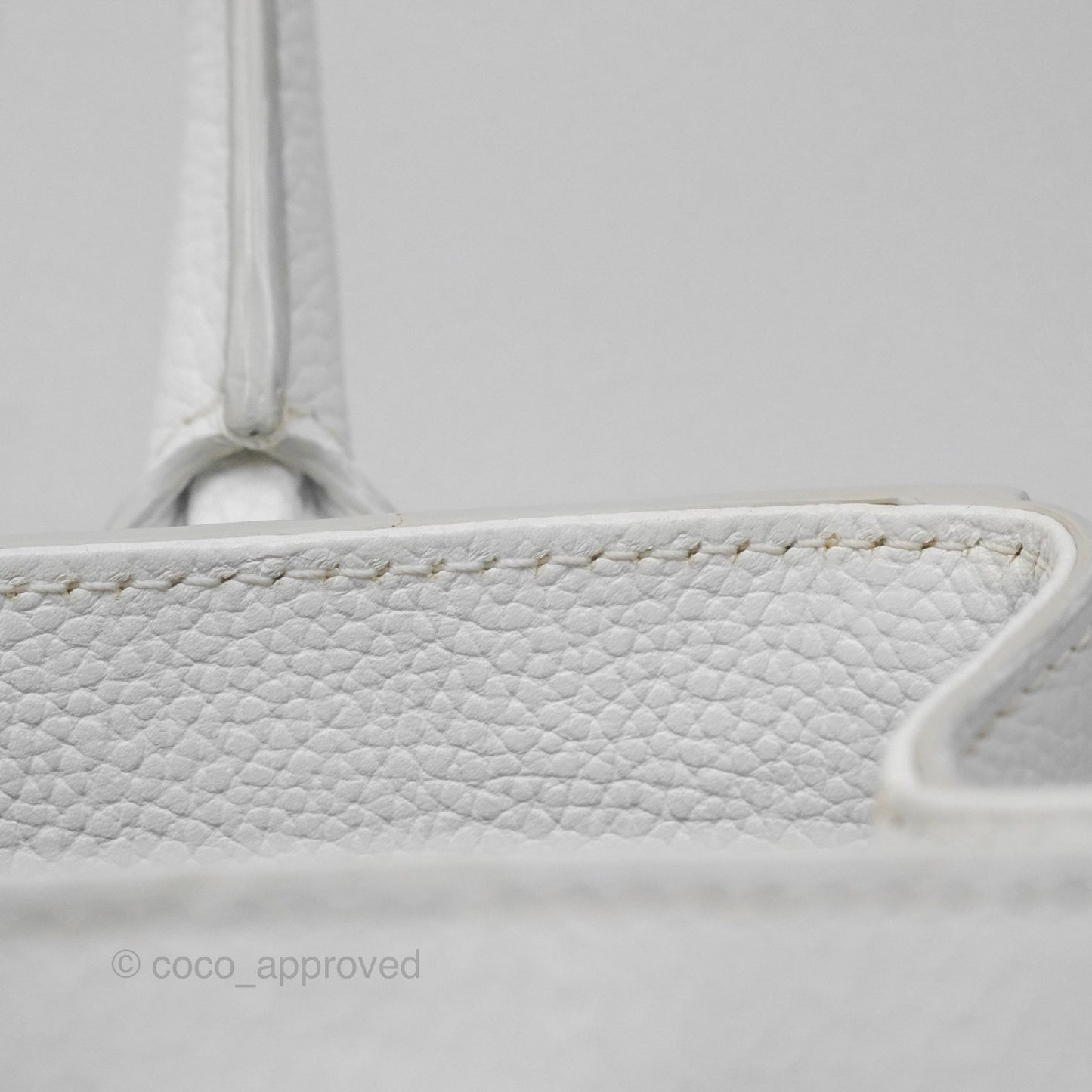 Chanel Mini Neo Executive Shopper Tote White Grained Calfskin Silver Hardware