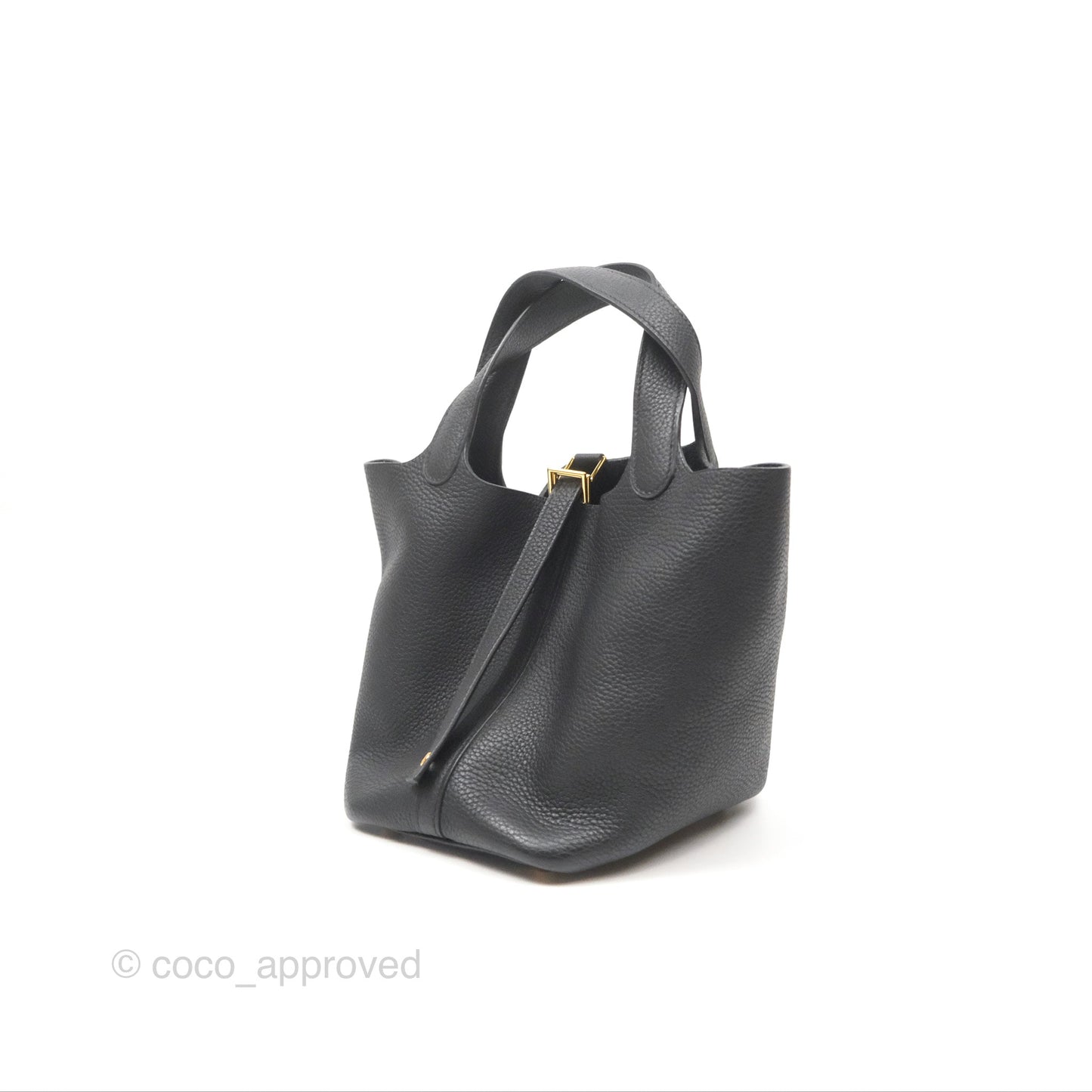 Hermès Picotin Lock 18 Black Noir 89 Taurillon Clemence Gold Hardware