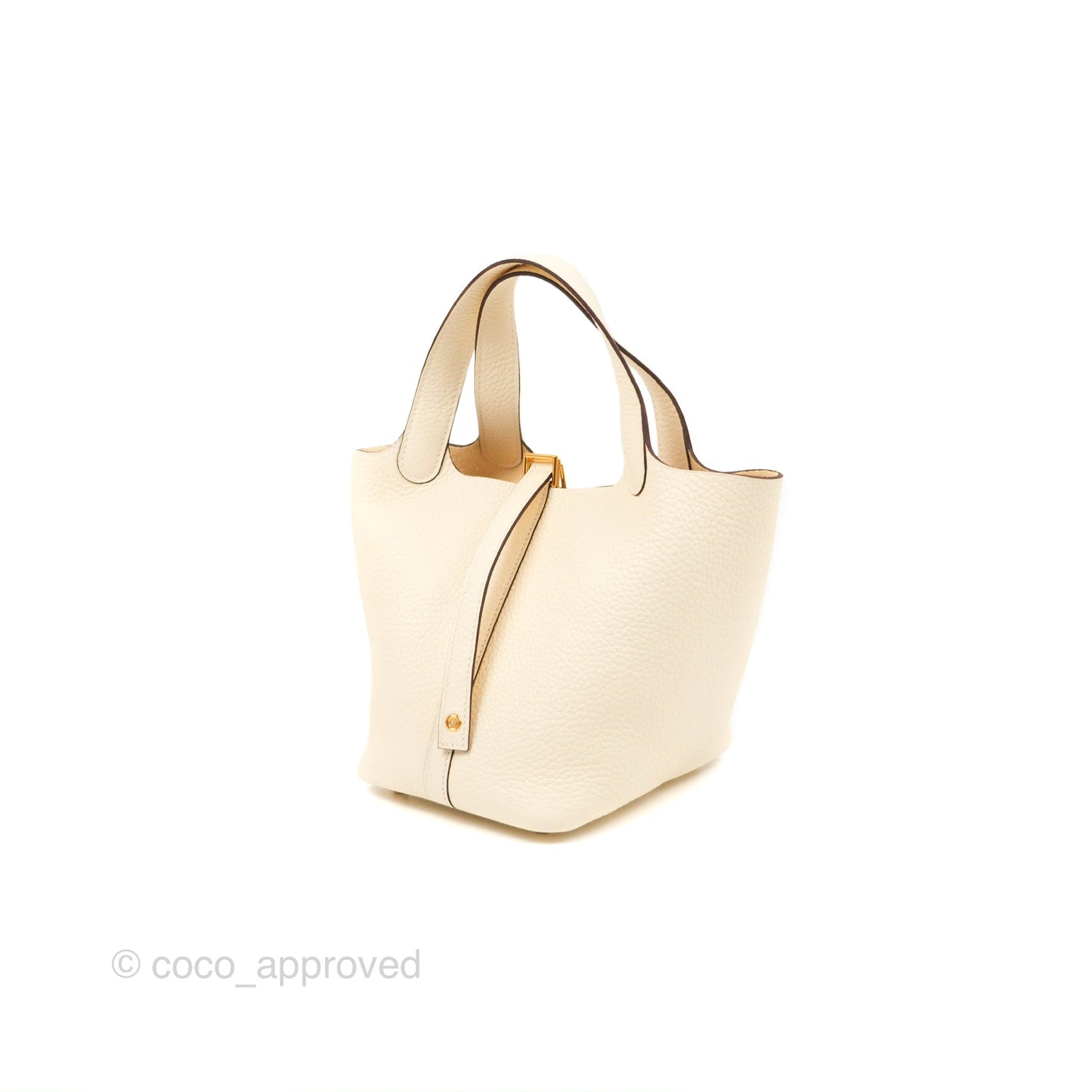 Hermès Picotin Lock 18 Nata Taurillon Clemence Gold Hardware