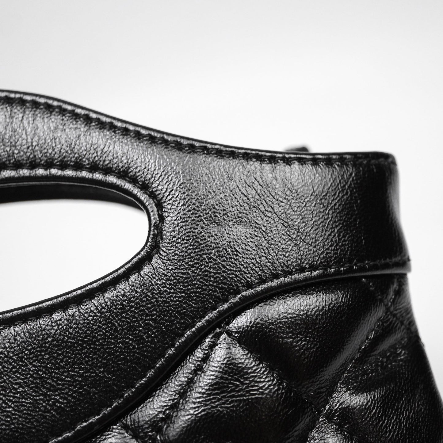 Chanel Nano 31 Black Shiny Lambskin Gold Hardware