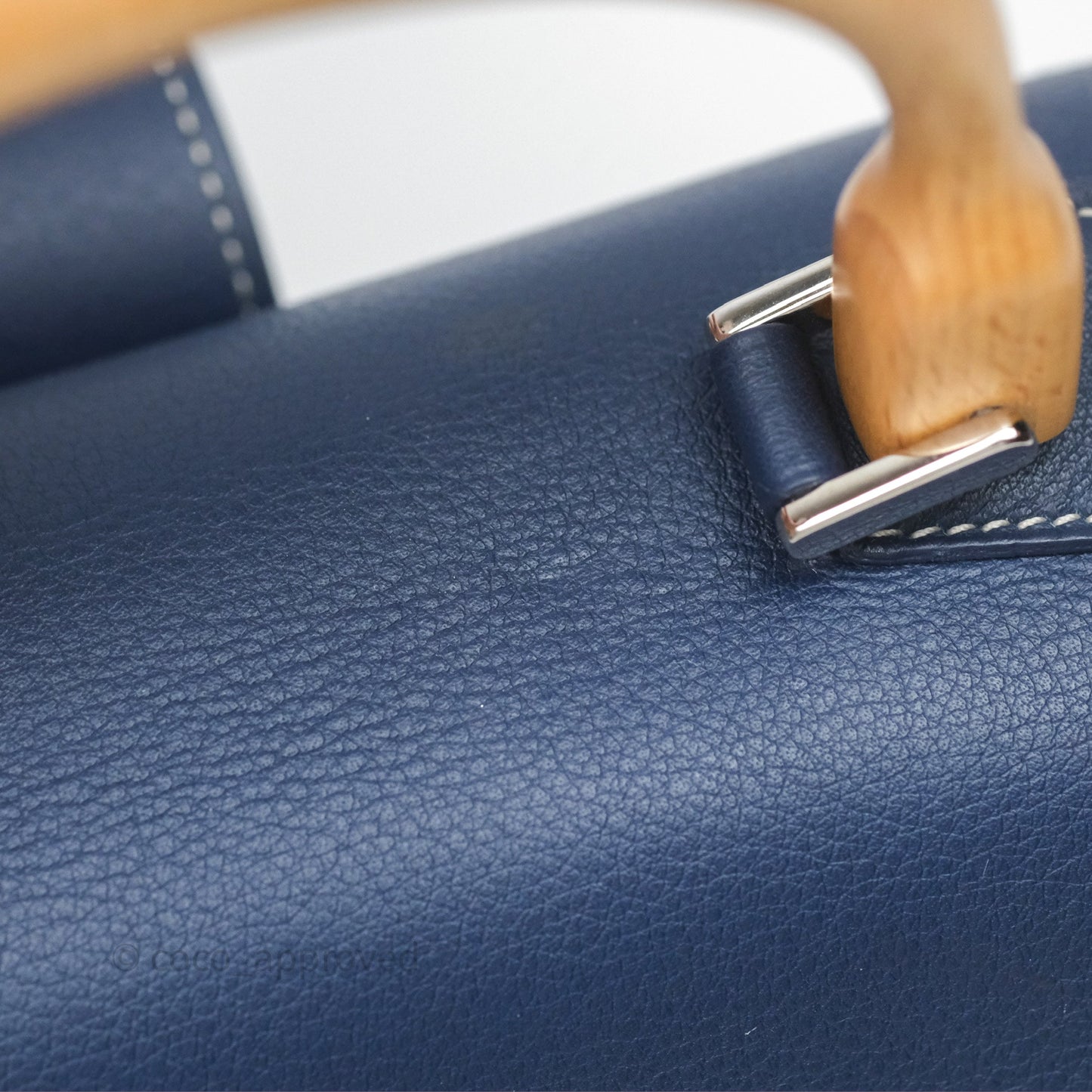 Goyard Saïgon Mini Bag Navy Goyardine Canvas/ Chevroches Calfskin