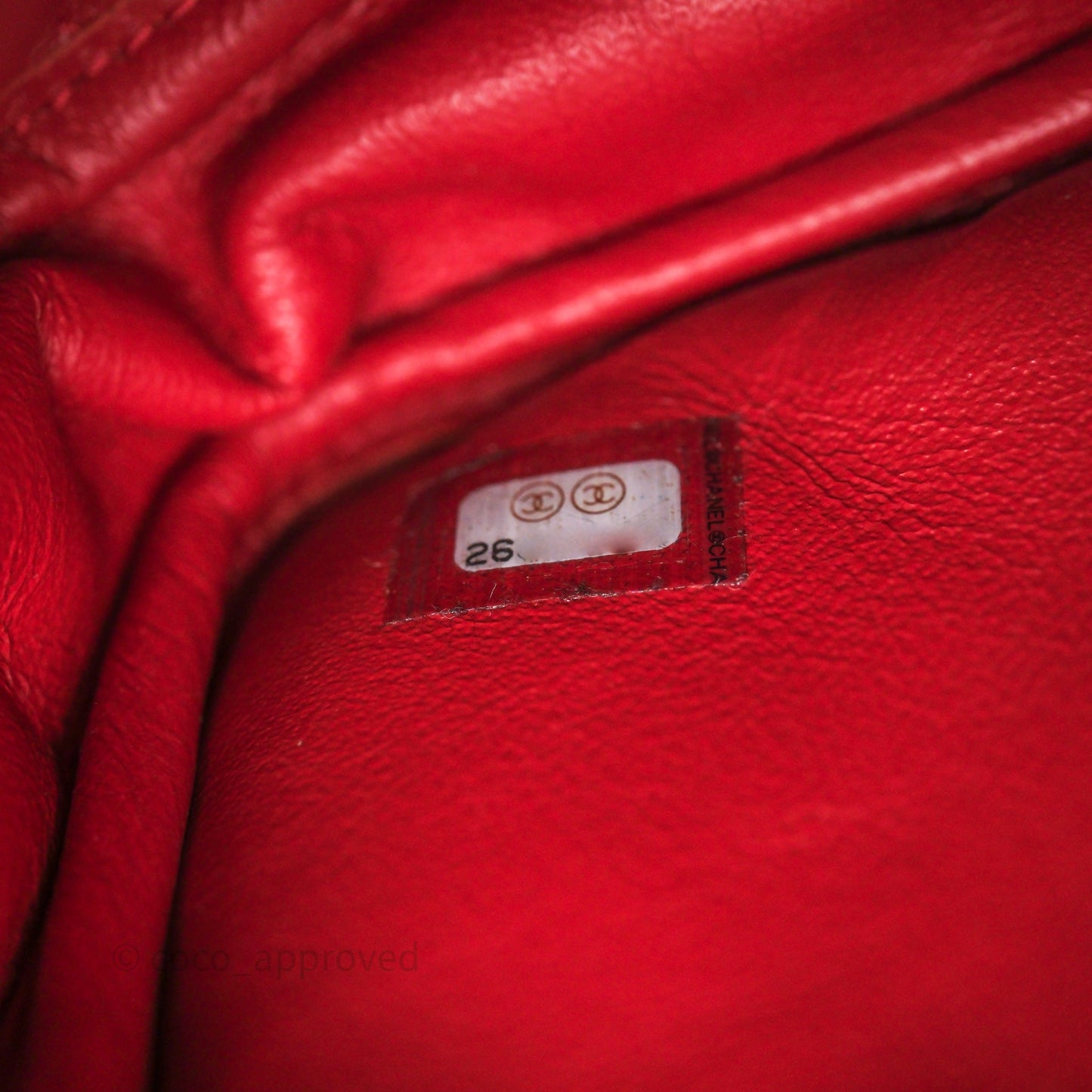 Chanel Quilted Mini Reissue Camera Case Red Aged Calfskin Aged Gold Hardware