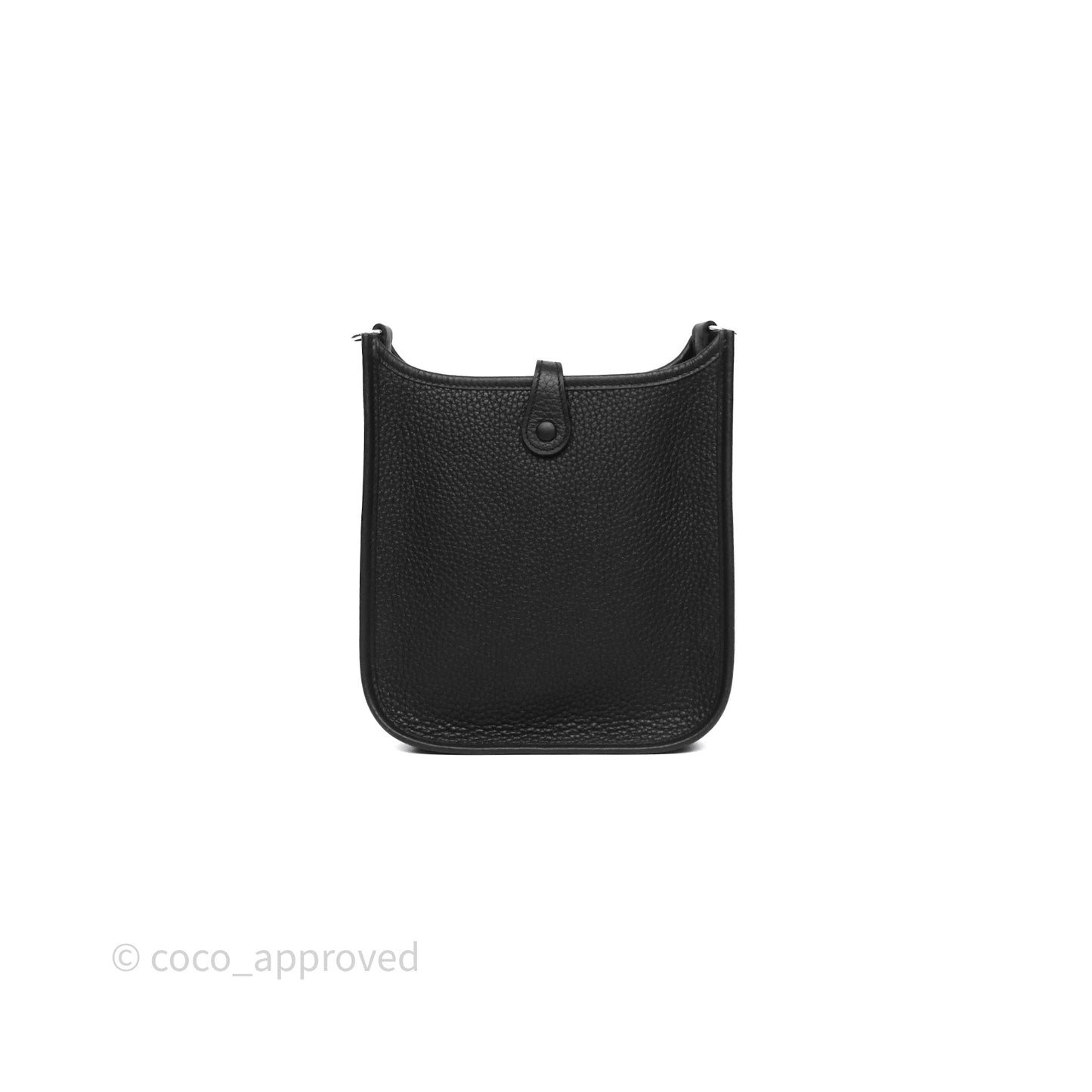 Hermès Mini Evelyne 16 Black Noir 89 Clemence Palladium Hardware