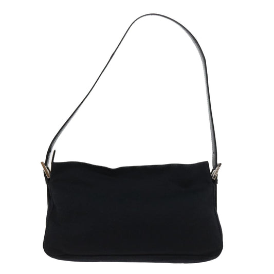 Luxury FendiMamma Baguette Shoulder Bag Nylon Black56301