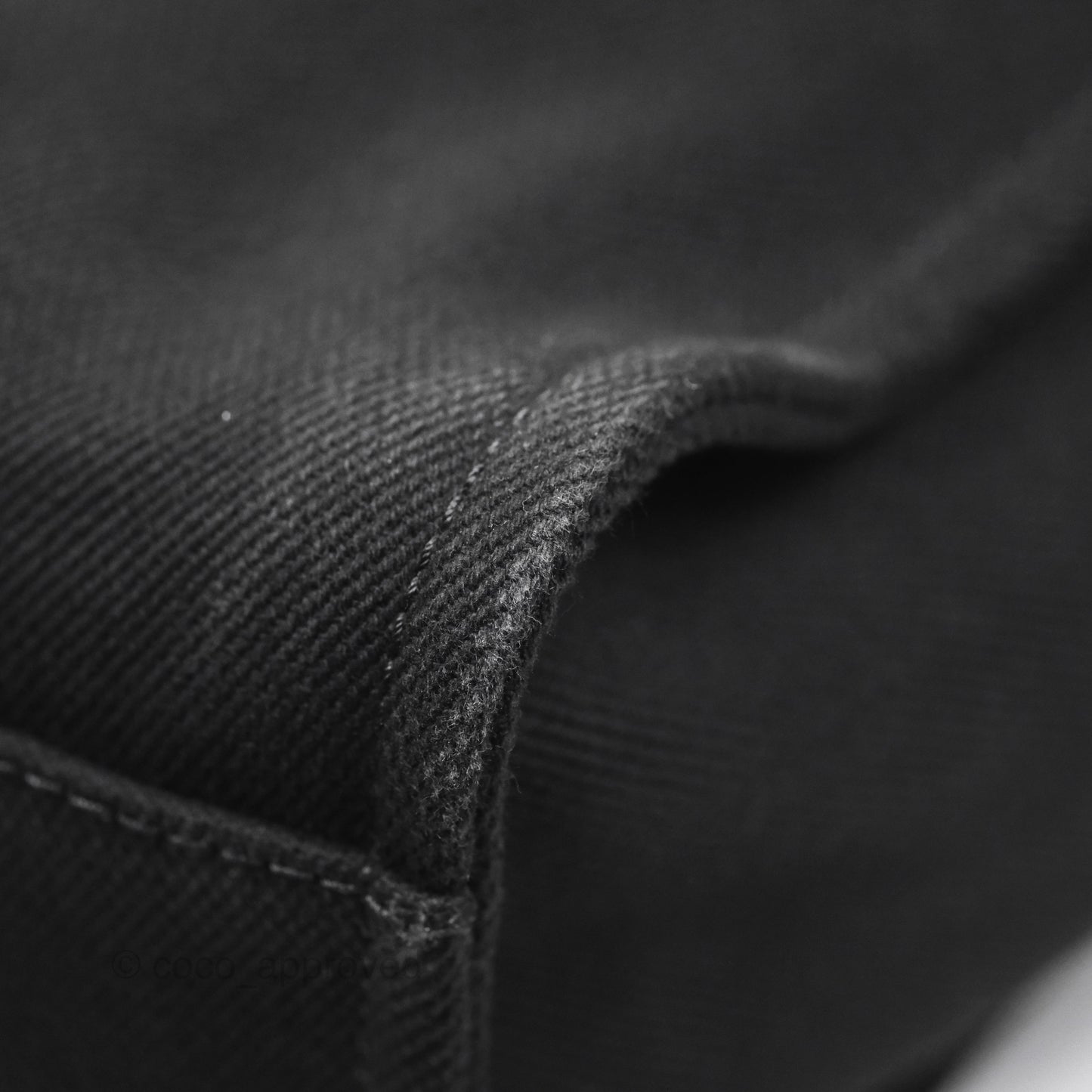 Chanel Medium Deauville Black Canvas Imitation Pearl