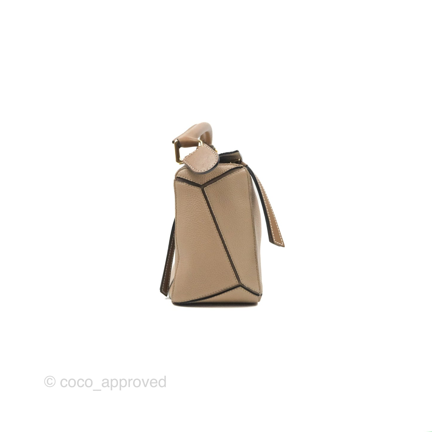 Loewe Small Puzzle Bag Sand Mink Grained Calfskin