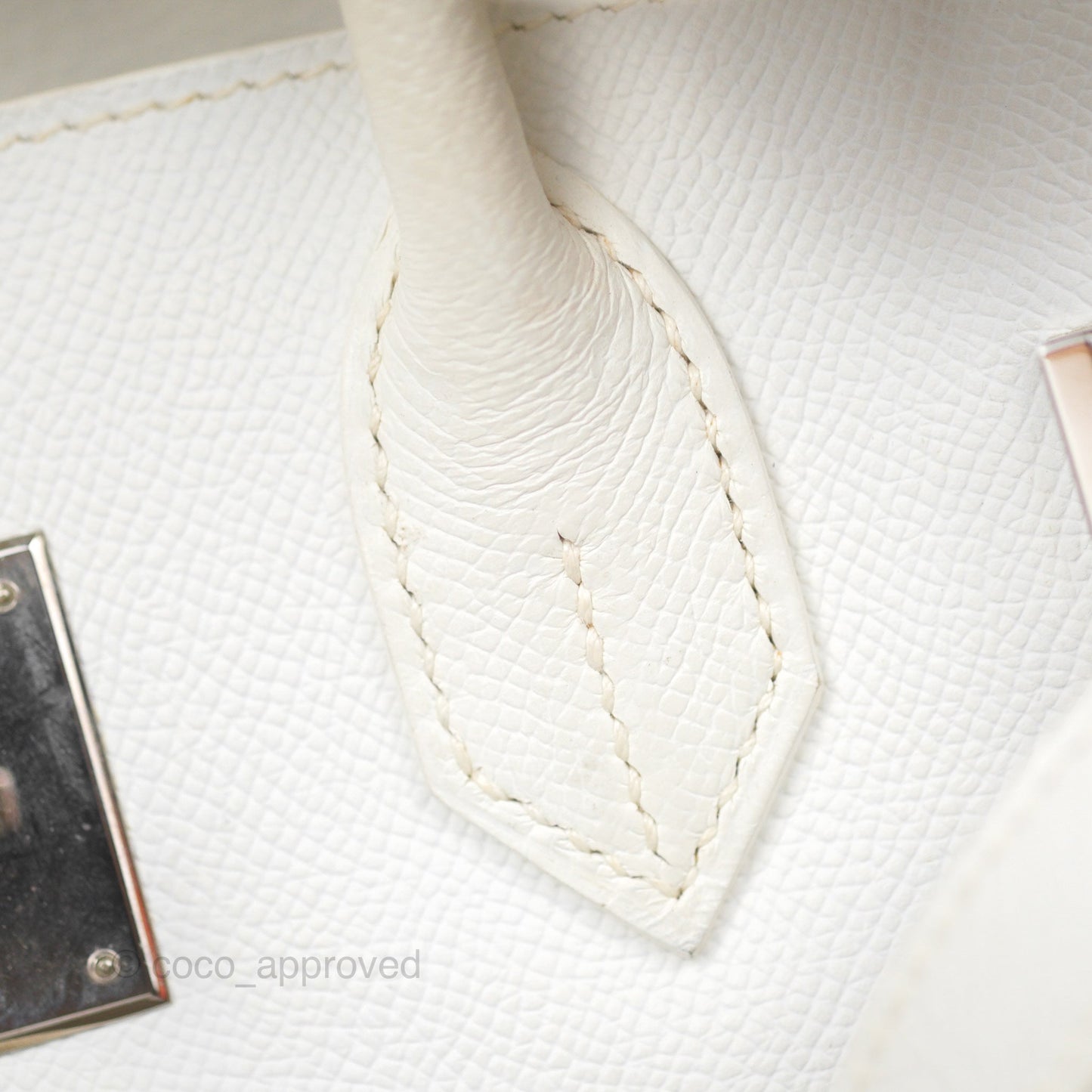 Hermès Birkin 30 Retourne White Epsom Palladium Hardware
