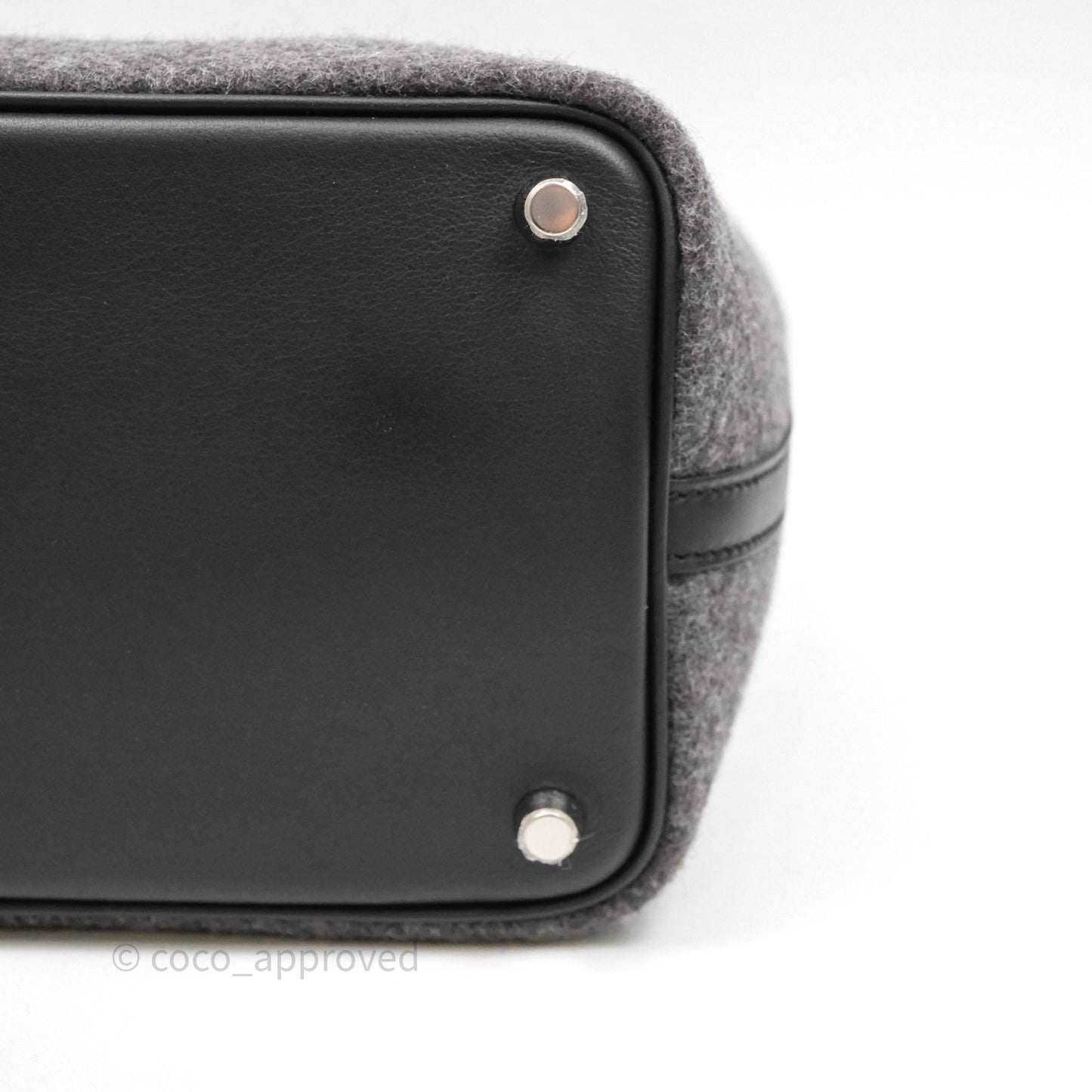 Hermes Picotin 18 Wool Gris Palladium Hardware
