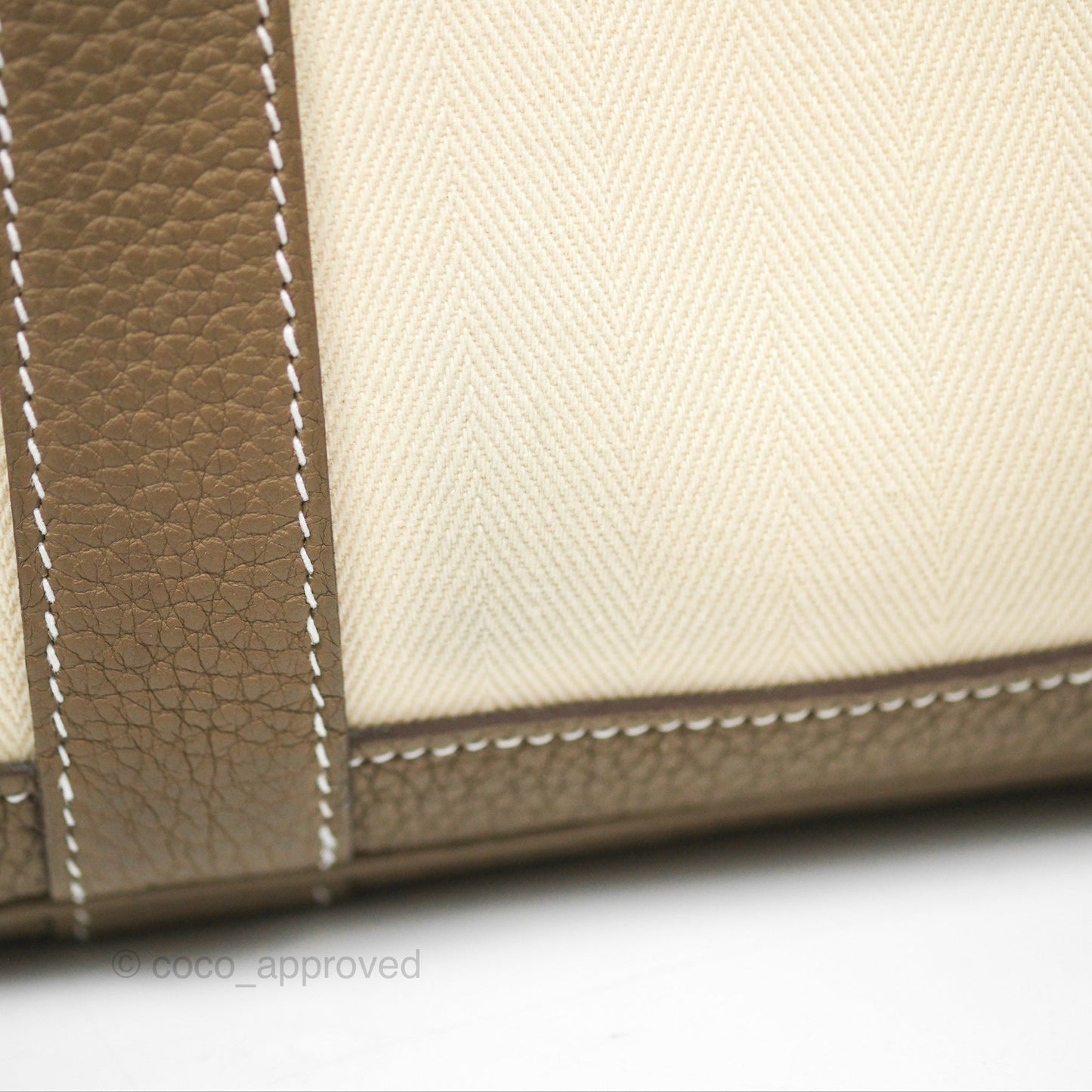 Hermes Garden Party 30 Nata I2 Etoupe 18 Canvas