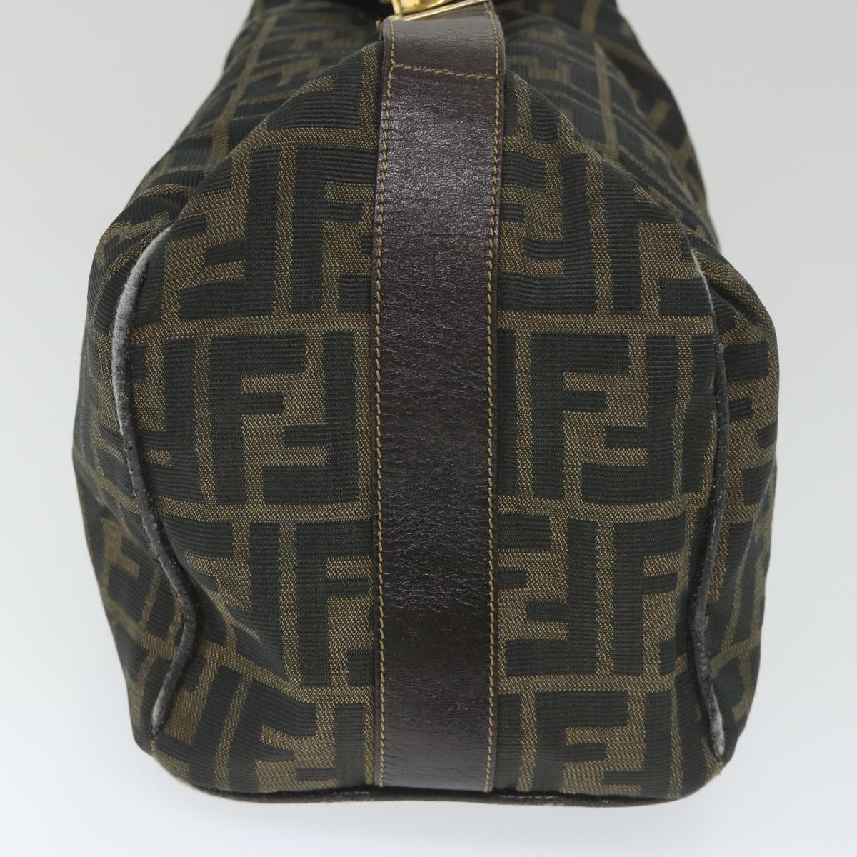 Luxury FendiZucca Canvas Vanity Cosmetic Pouch Black Brown56386