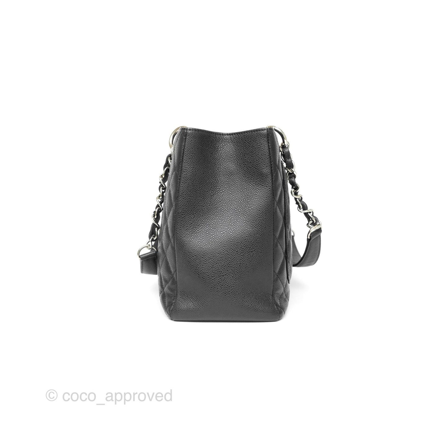 Chanel GST Black Caviar Silver Hardware