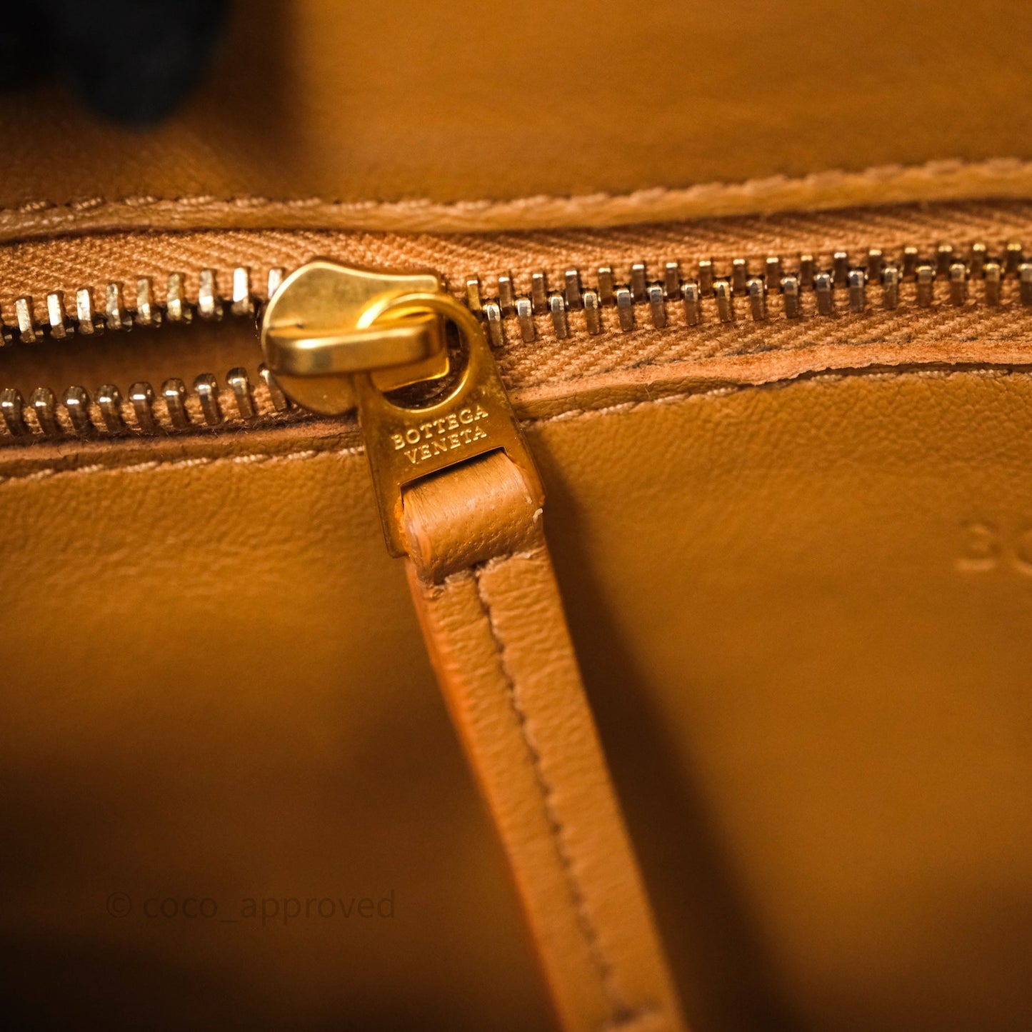 Bottega Veneta Padded Cassette Camel Lambskin