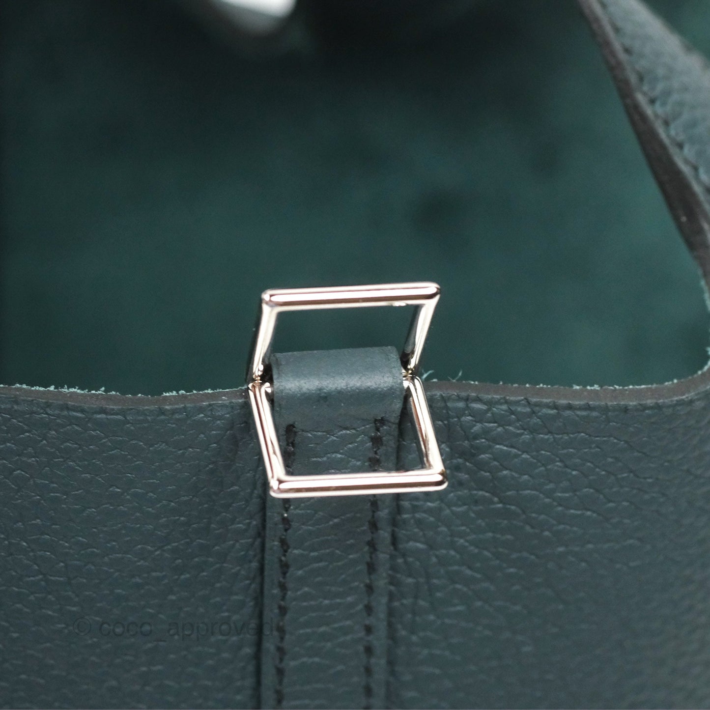 Hermès Picotin Lock 18 Vert Rousses Clemence Palladium Hardware