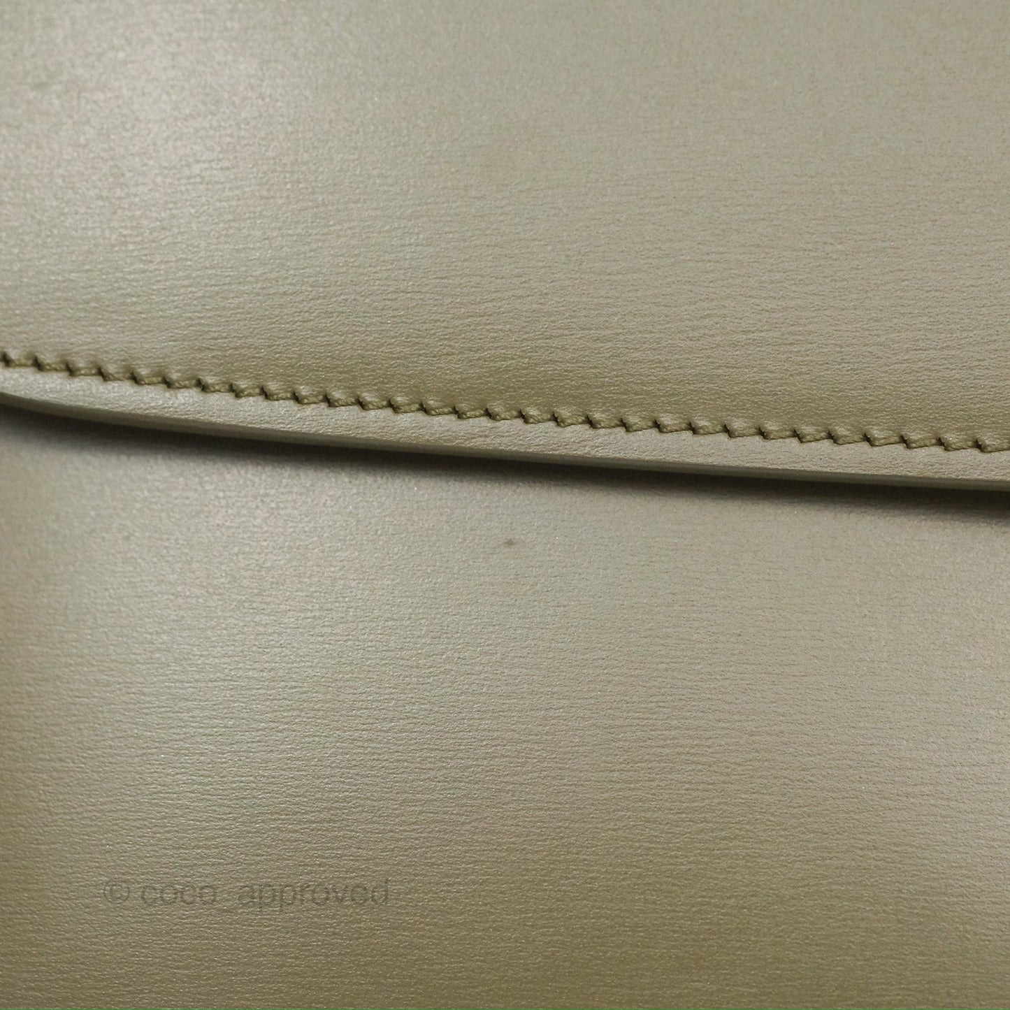 Celine Medium Classic Box Flap Dark Olive Green Box Calfskin Gold Hardware