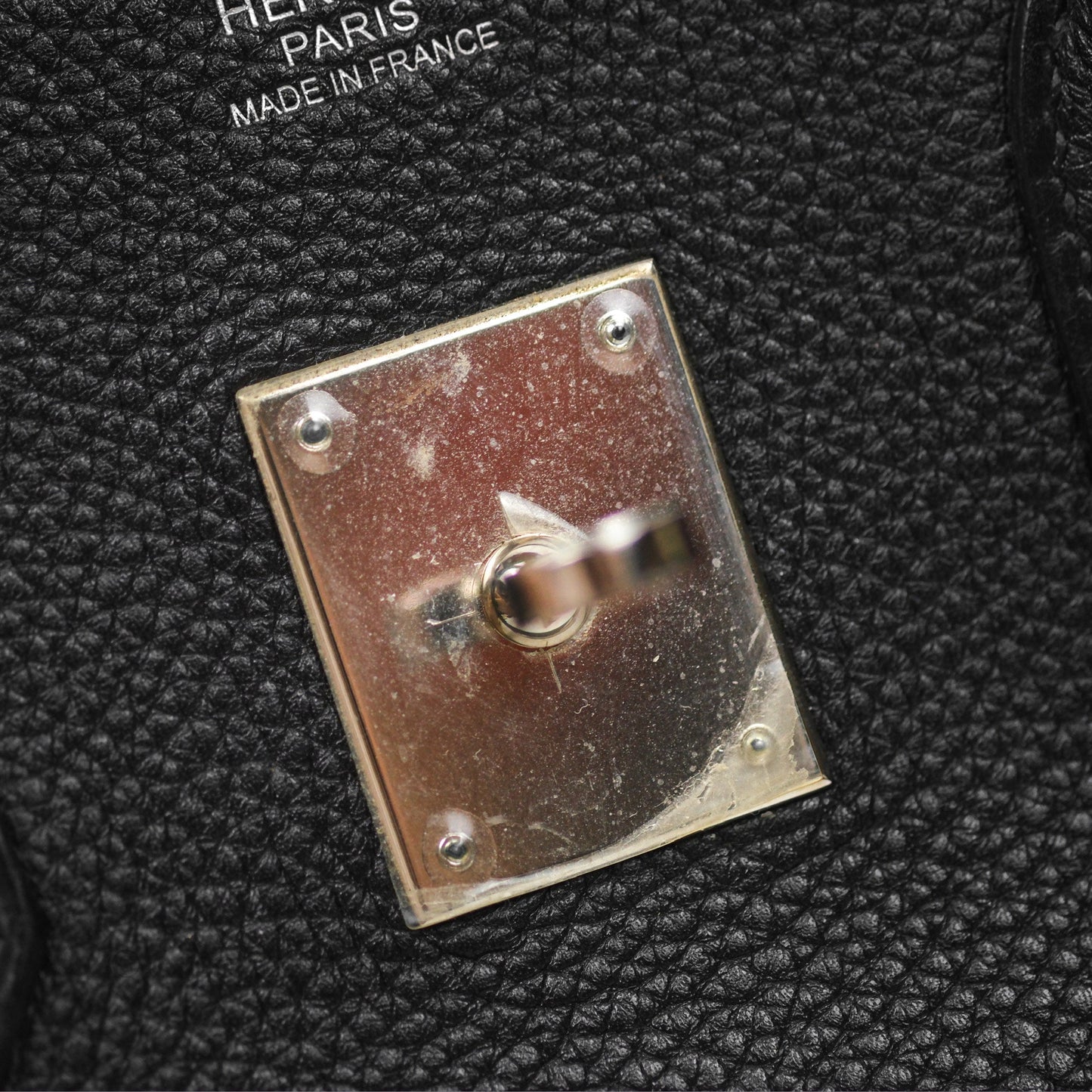 Hermès Birkin 30 Retourne Black Noir 89 Togo Palladium Hardware