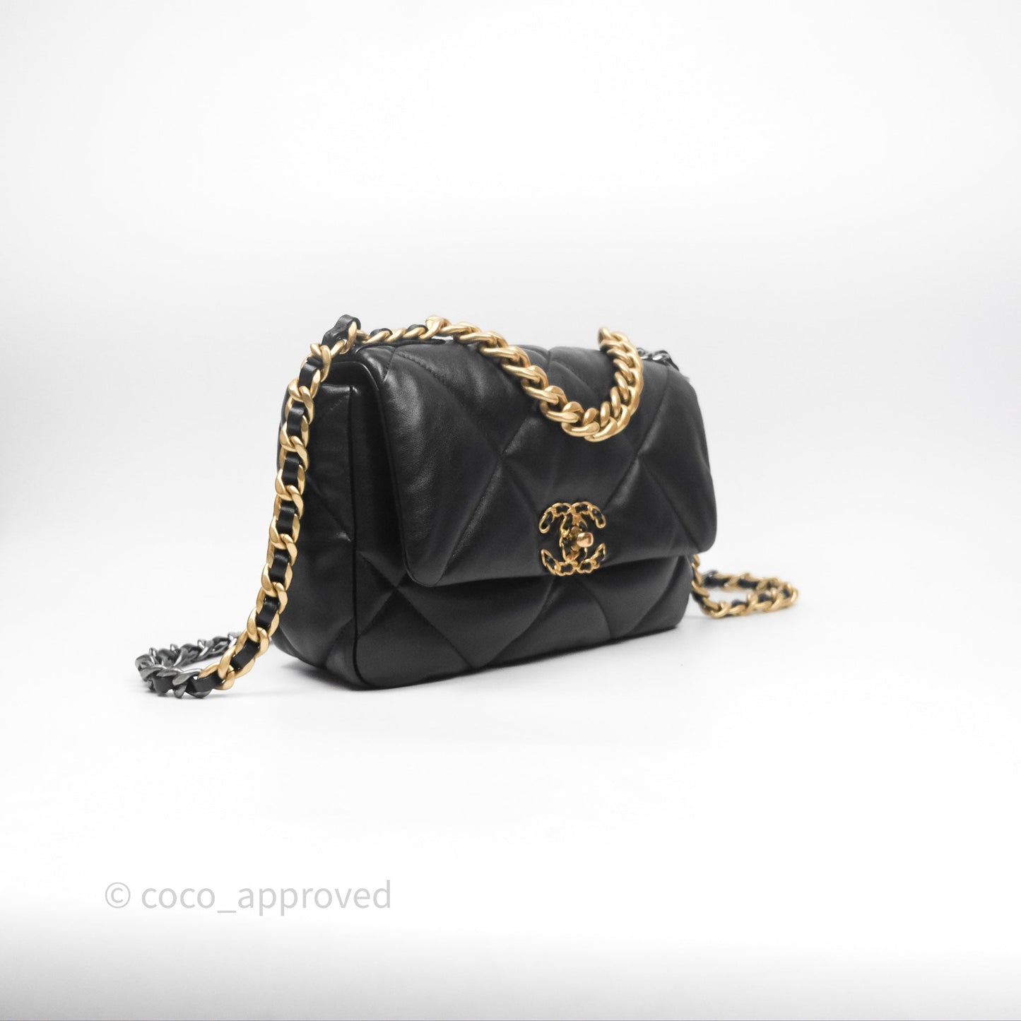 Chanel 19 Small Black Mixed Hardware