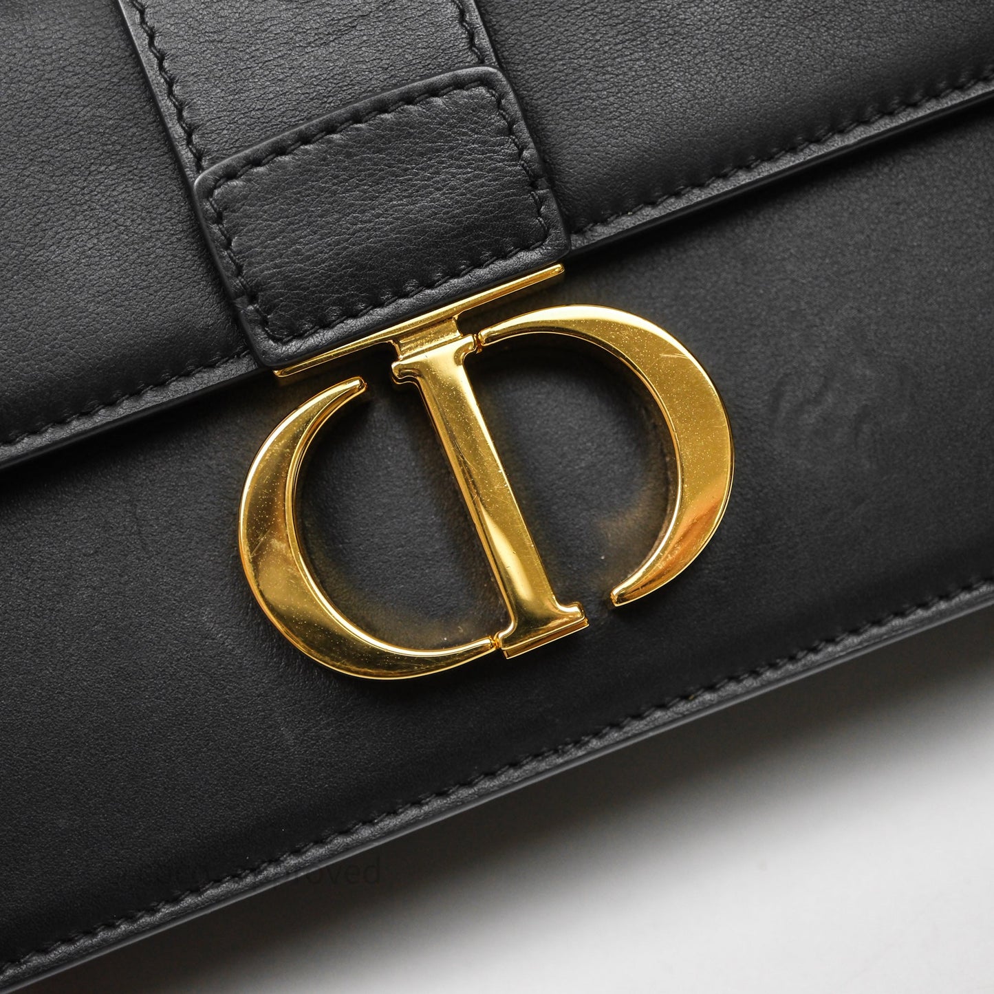 Christian Dior 30 Montaigne East-West Chain Bag Black