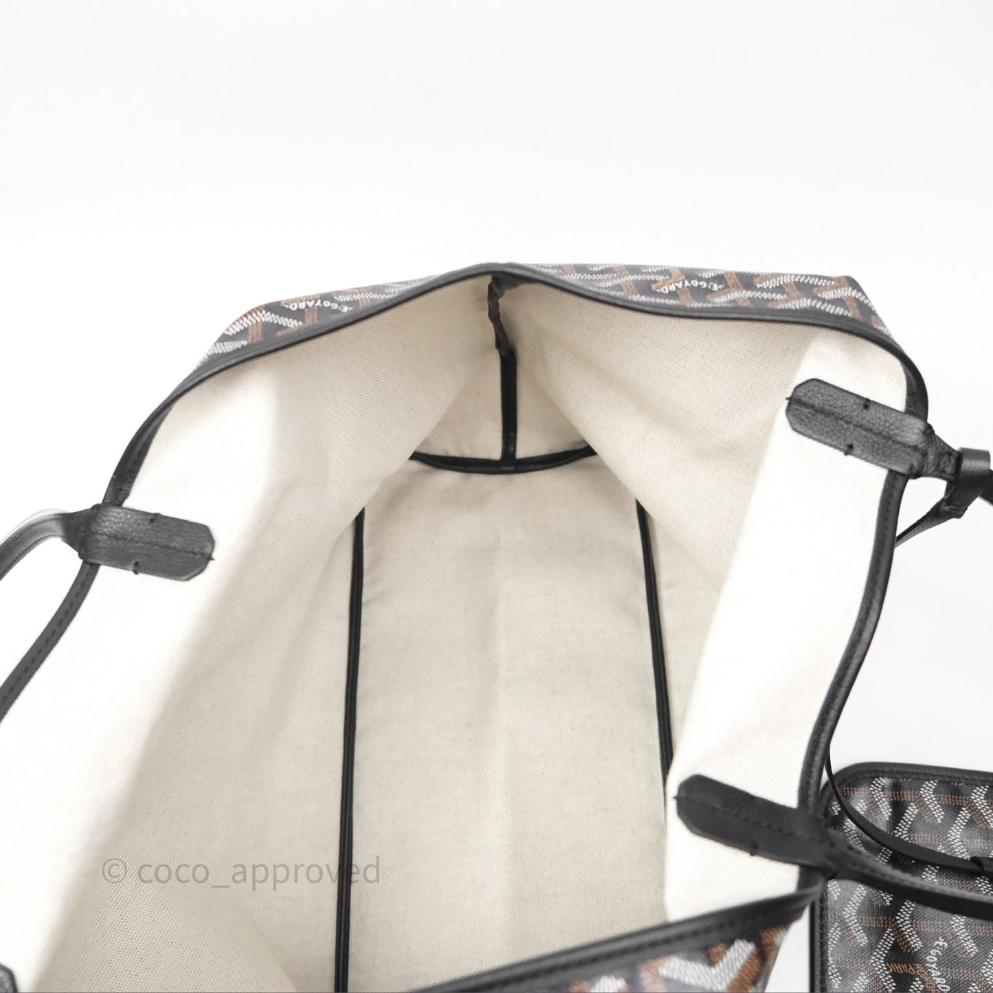 Goyard Saint Louis Tote Bag PM⁣⁣⁣⁣⁣⁣⁣⁣⁣⁣⁣⁣⁣⁣⁣⁣⁣⁣⁣⁣ Black Noir Canvas