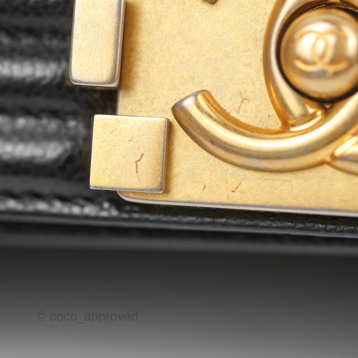 Chanel Quilted Medium Boy Black Caviar Aged Gold Hardware