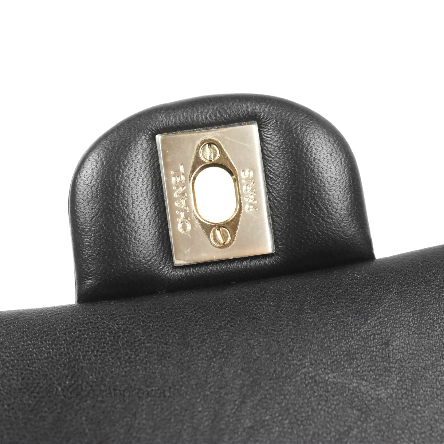 Chanel Top Handle Mini Rectangular Flap Bag Black Lambskin Gold Hardware