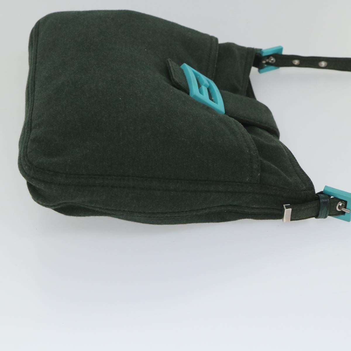 Luxury FendiMamma Baguette Shoulder Bag Canvas Green56490
