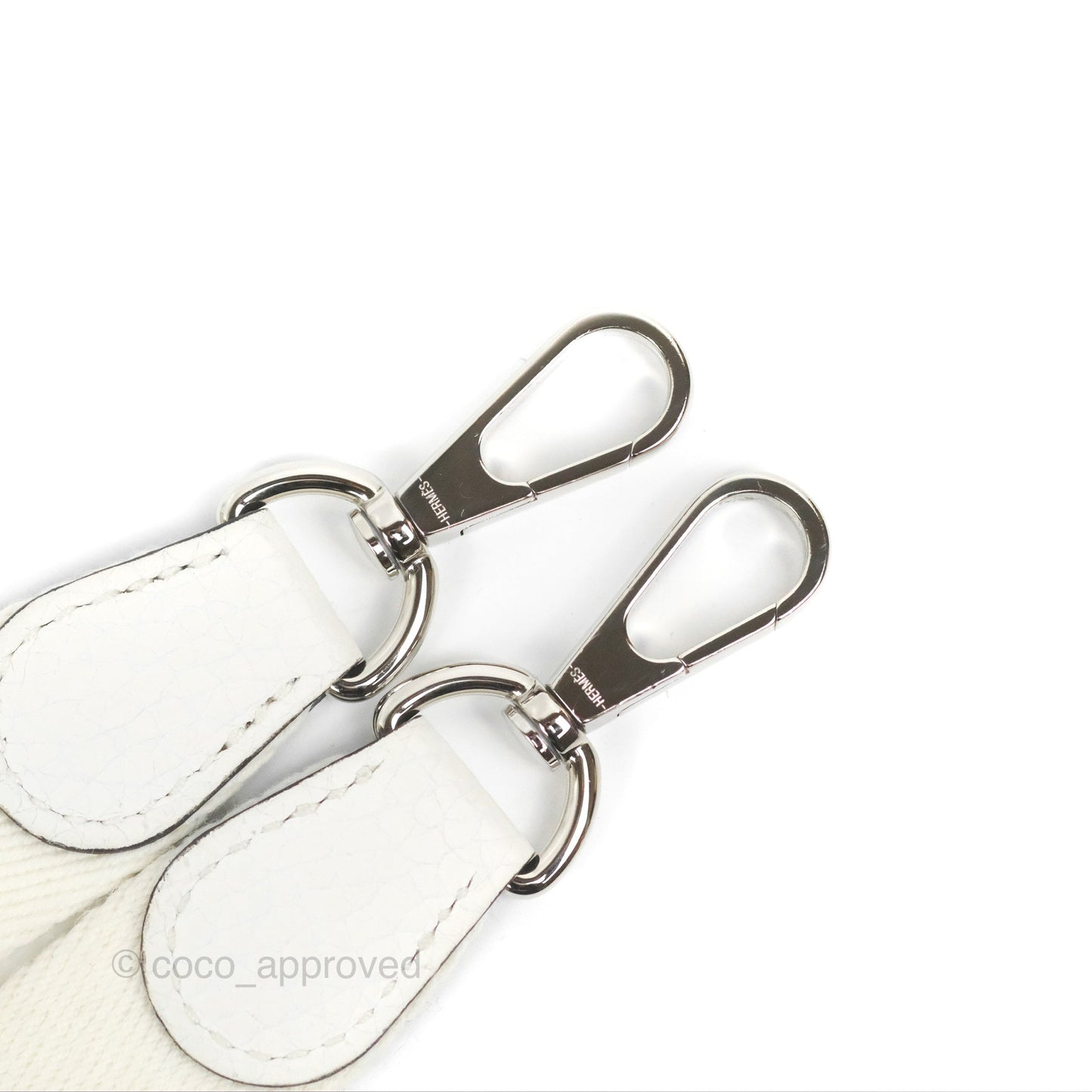 Hermès Mini Evelyne 16 New White Clemence Palladium Hardware