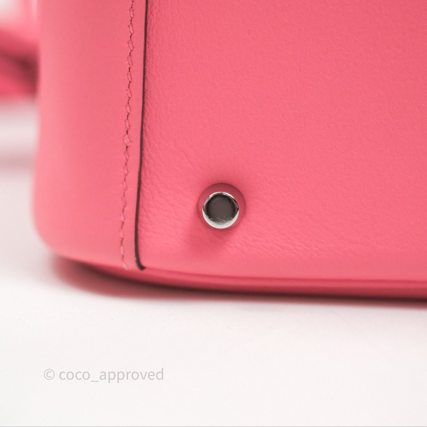 Hermès Mini Lindy 20 Rose Ete K4 Swift Palladium Hardware