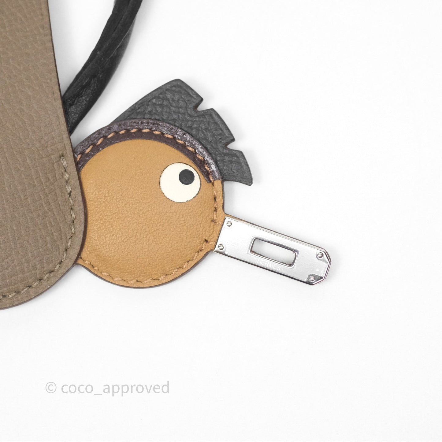 Hermès Birdy Charm Epsom Palladium Hardware