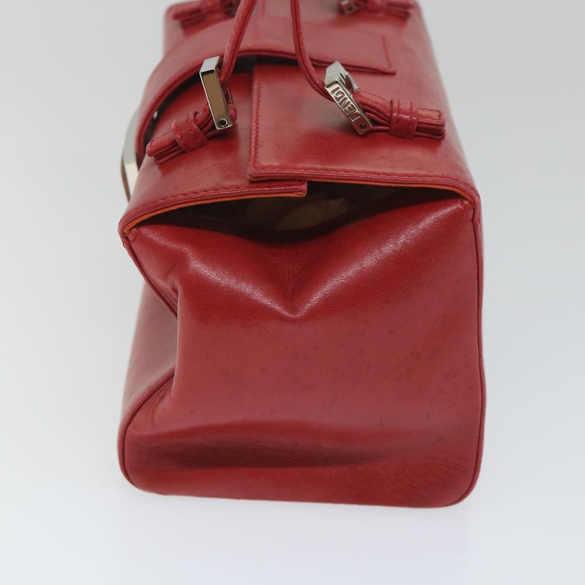 Luxury FendiMamma Baguette Hand Bag Leather Red56545