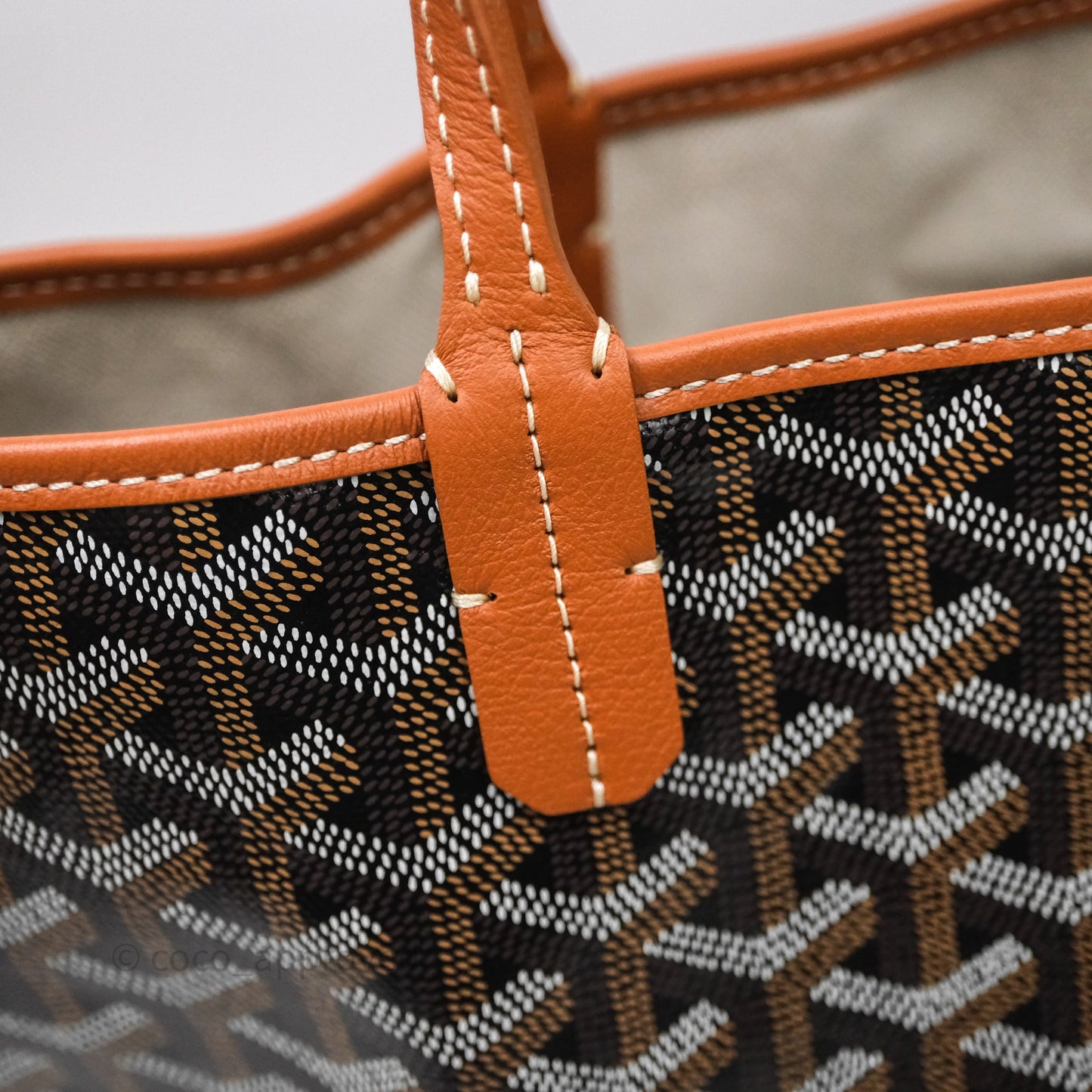 Goyard St Louis Tote PM Tan Black