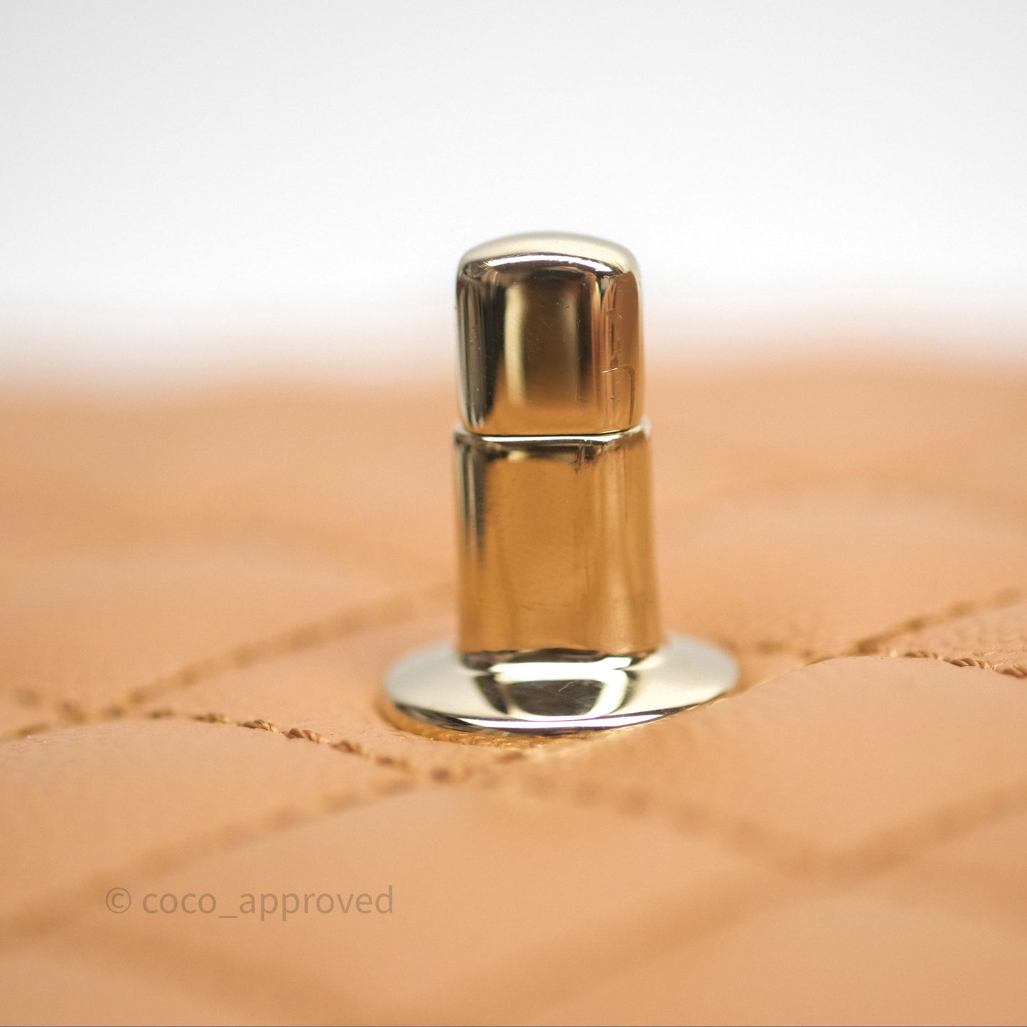 Chanel Small Coco Handle Dark Beige Caramel Caviar Gold Hardware