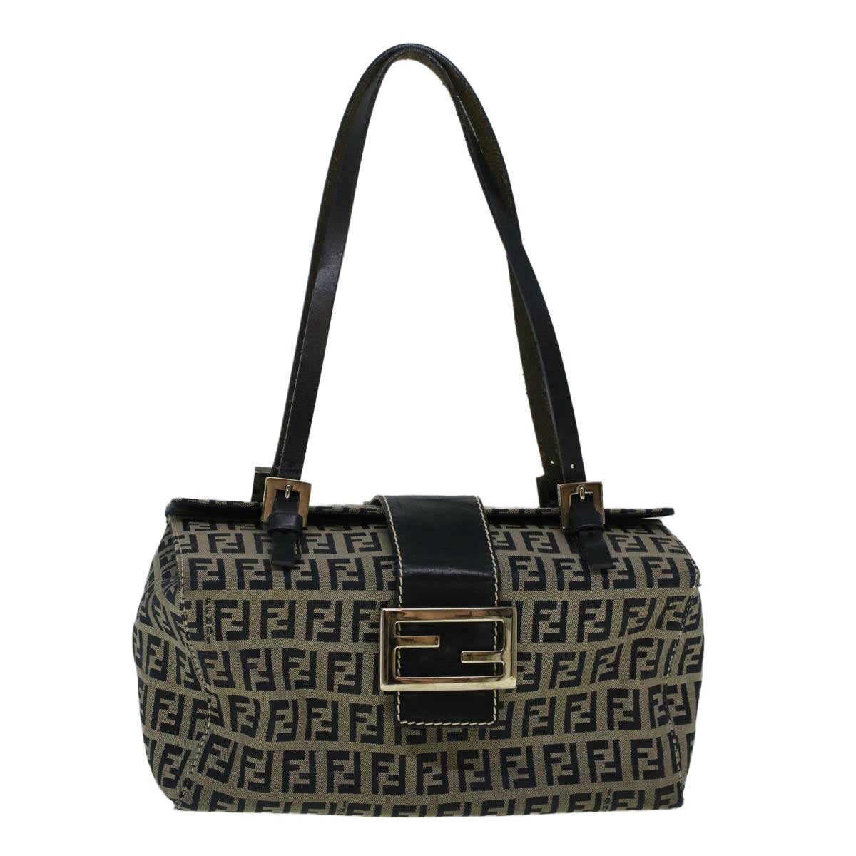 Luxury FendiZucchino Canvas Mamma Hand Bag Navy56578