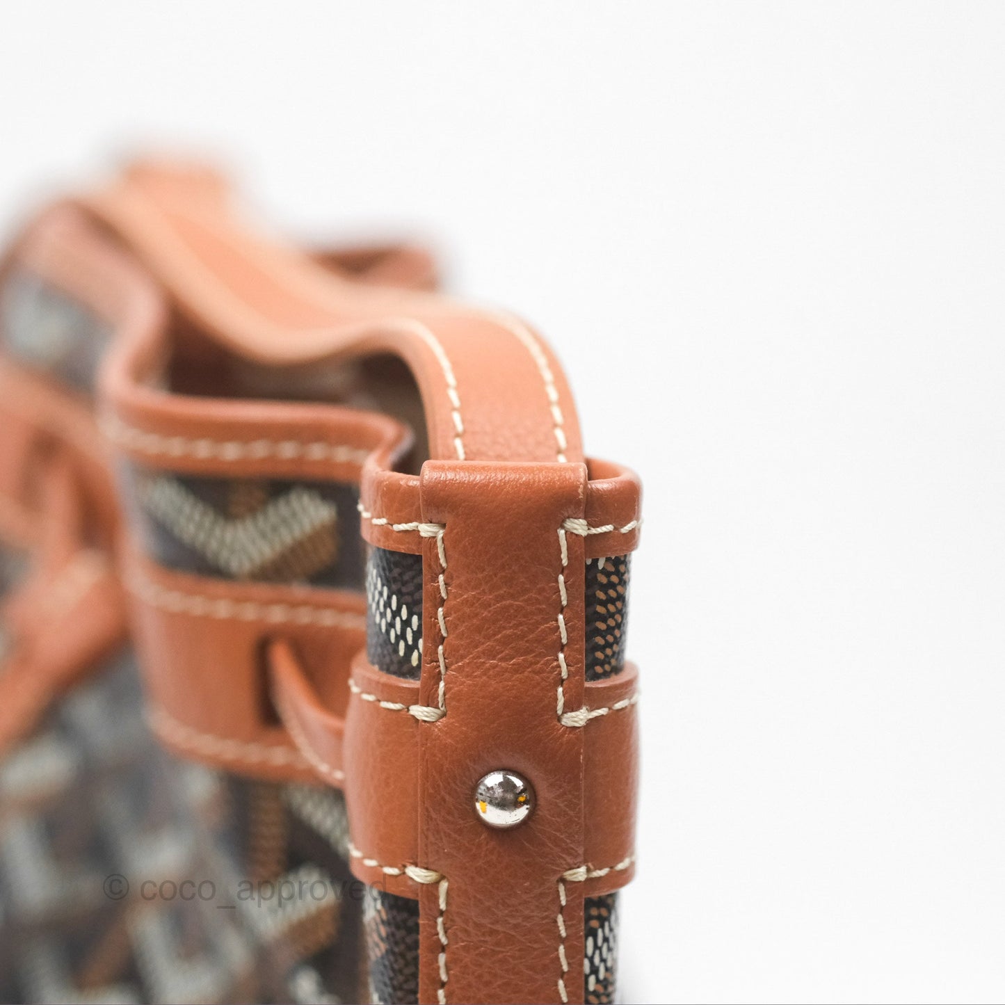 Goyard Petit Flot Bucket Bag Black & Tan Goyardine