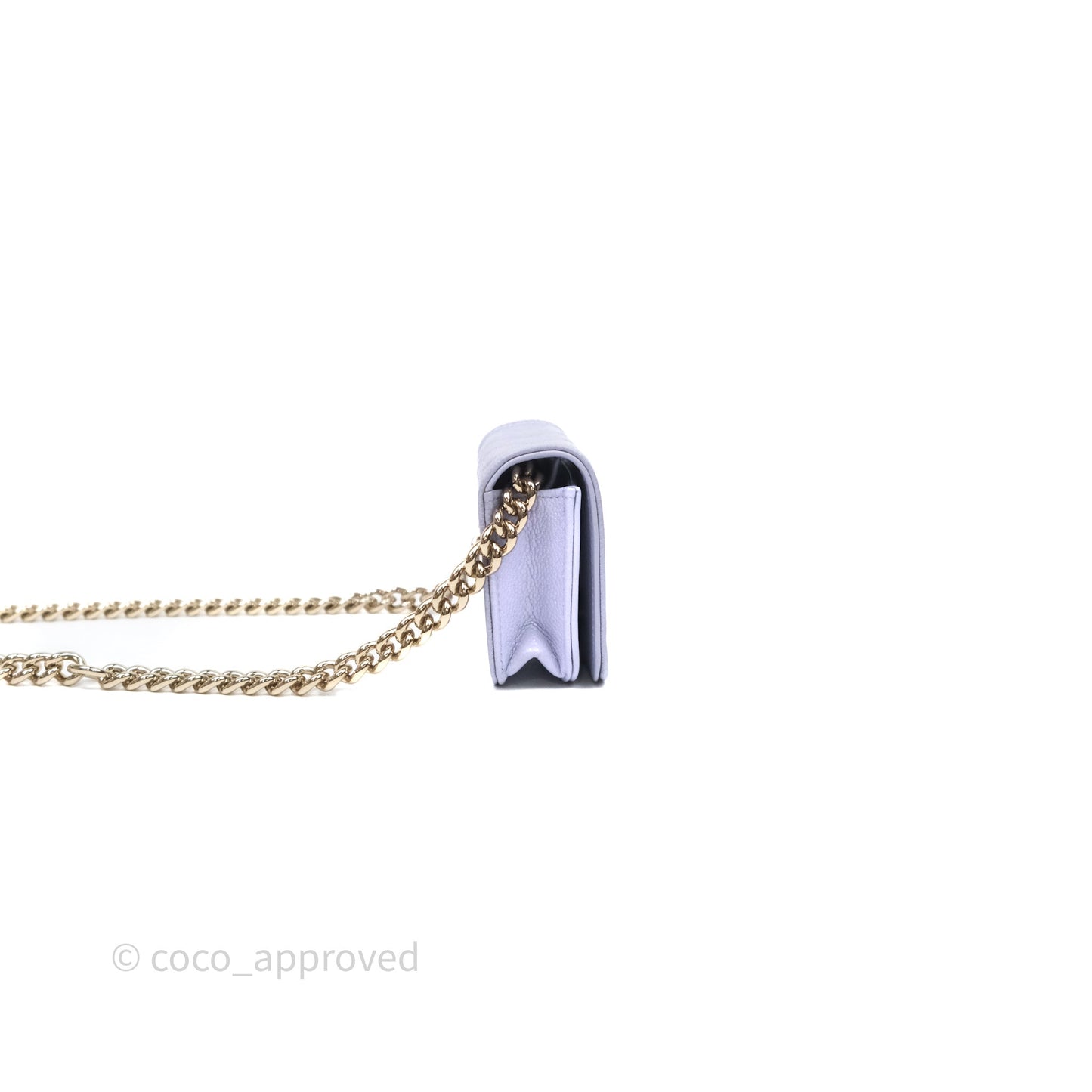 Chanel Quilted Boy Belt Bag Purple Caviar Gold Hardware