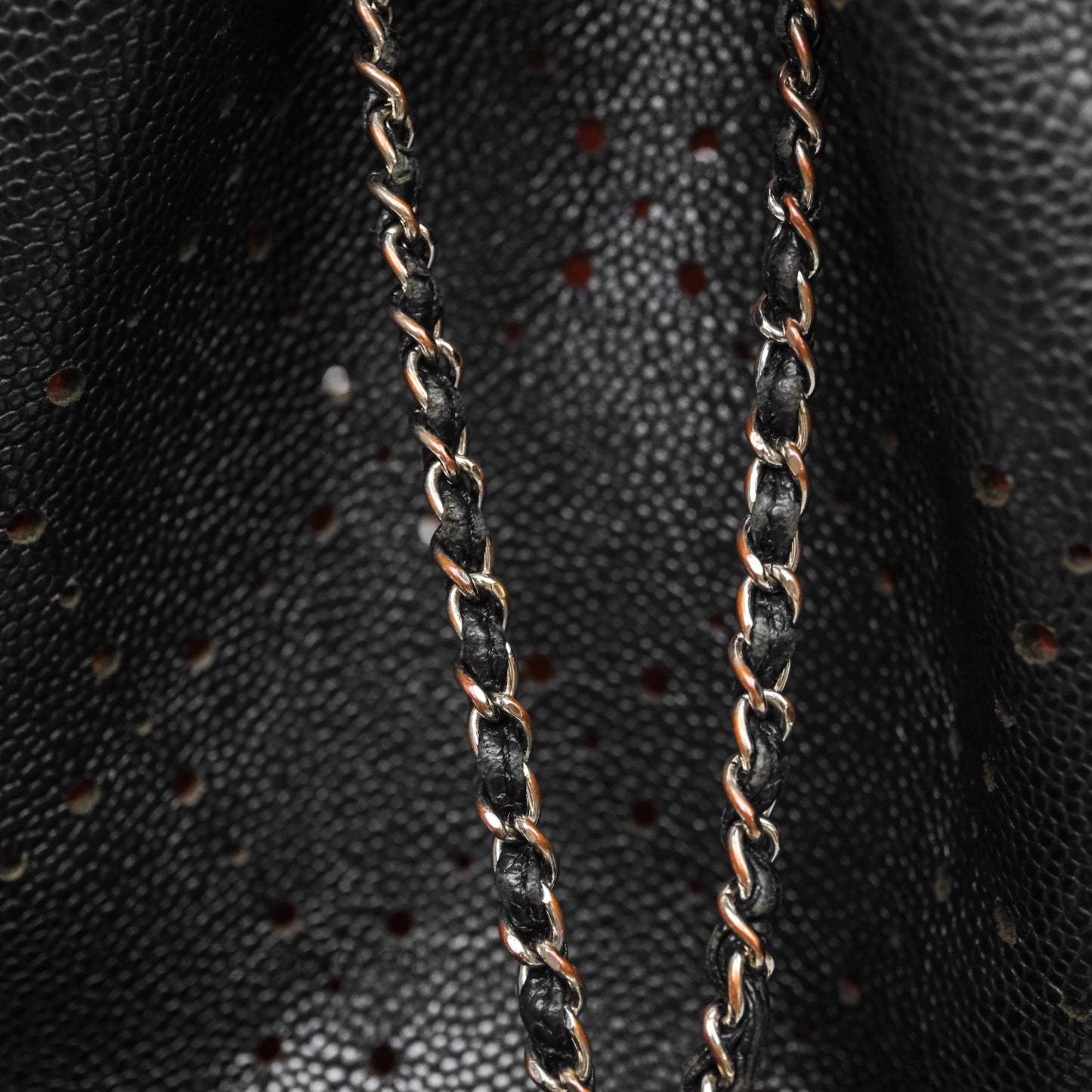 Chanel CC Drawstring Bucket Bag Black Caviar