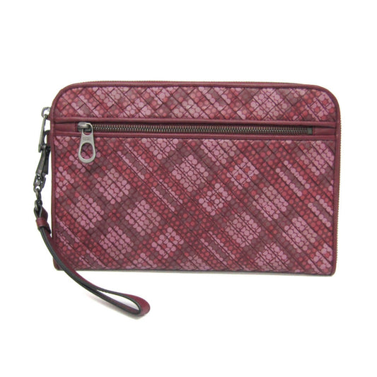 Luxury Bottega Veneta Intrecciato Leather Clutch Bag ()