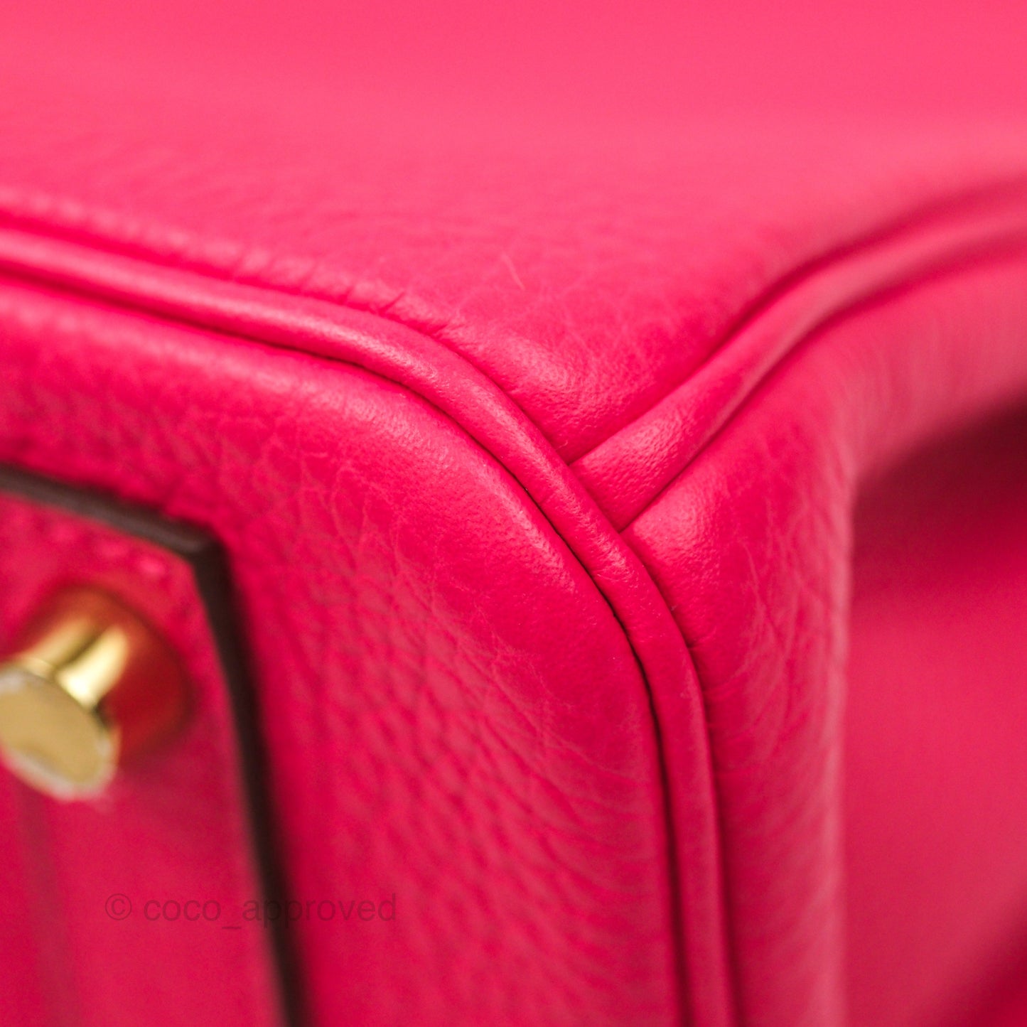 Hermès Birkin 30 Retourne I6 Rose Extrême Clemence Gold Hardware
