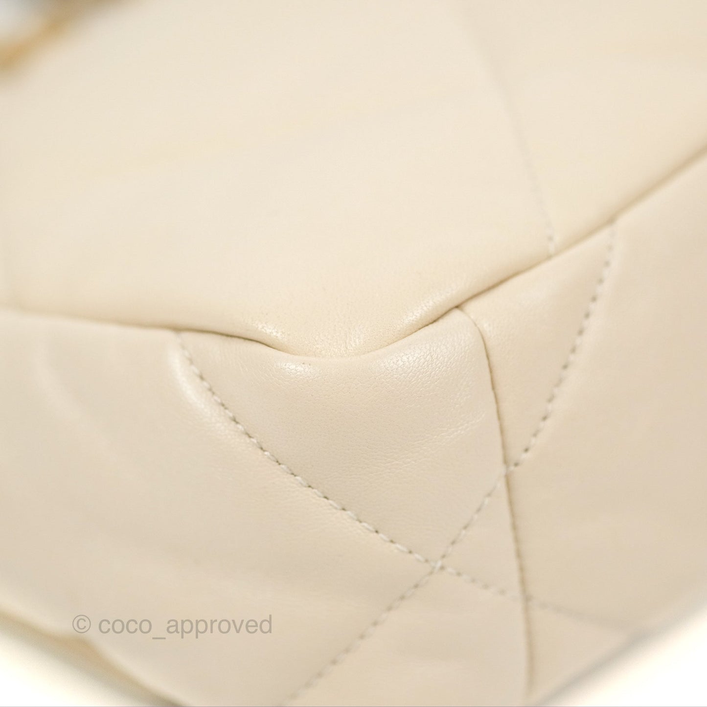 Chanel 19 Small Ivory Beige Mixed Hardware