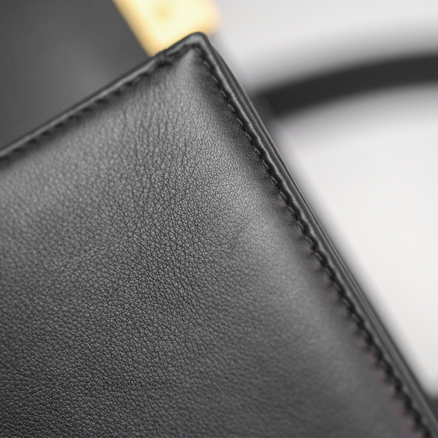 Chanel Small Boy Black Lambskin Aged Gold Hardware