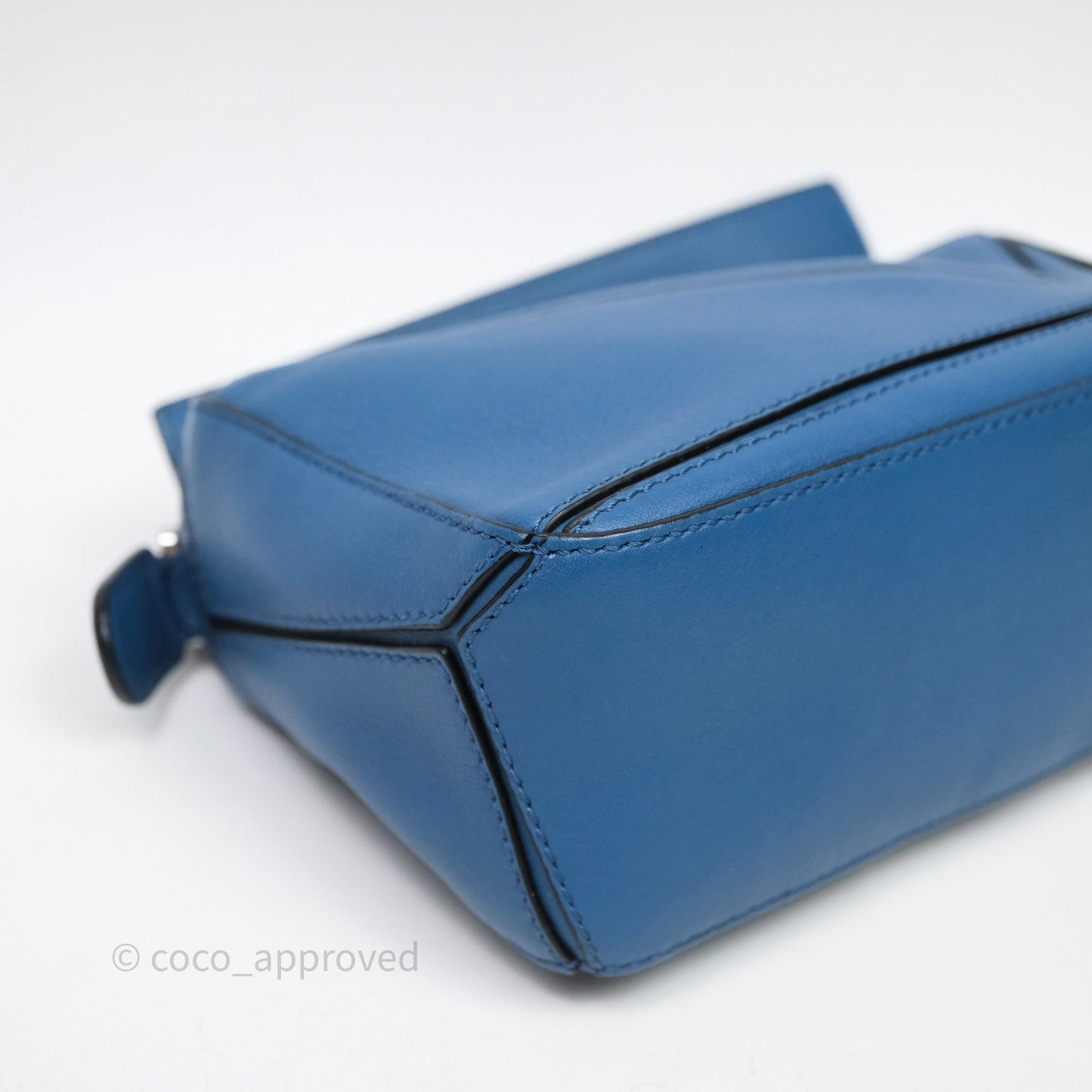 Loewe Mini Puzzle Bag Blue Calfskin