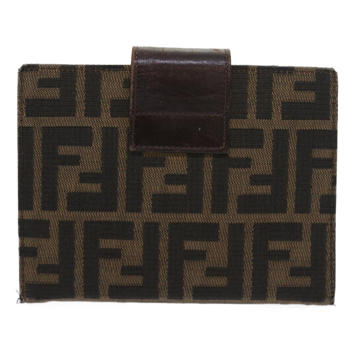 Luxury FendiZucca Canvas Day Planner Cover Black Brown 2289 31099 00956779