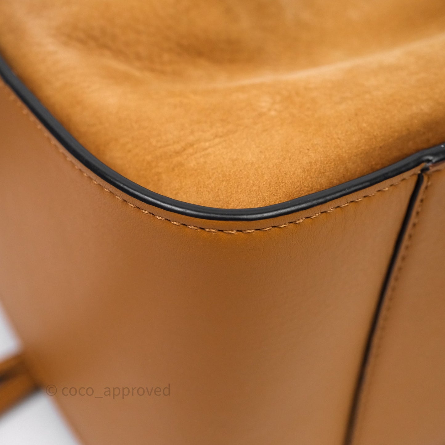 Loewe Small Hammock Drawstring Light Caramel Calfskin