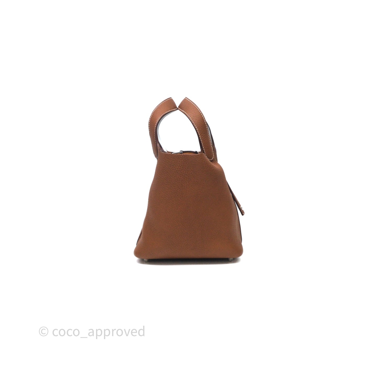 Hermes Picotin Lock 18 Gold 37/Bleu Brume T0 Clemence Palladium Hardware