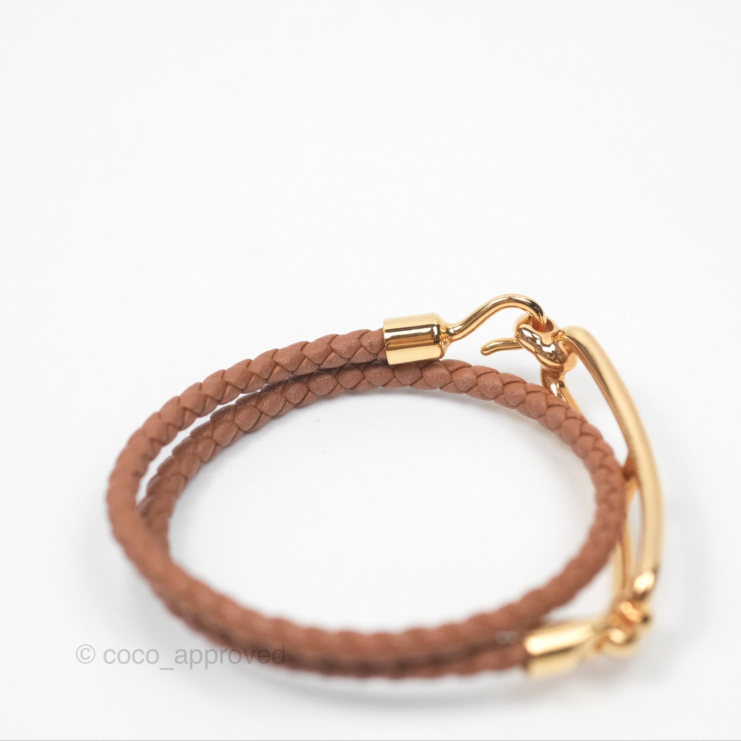Hermès Roulis Double Tour Bracelet Gold Gold Hardware