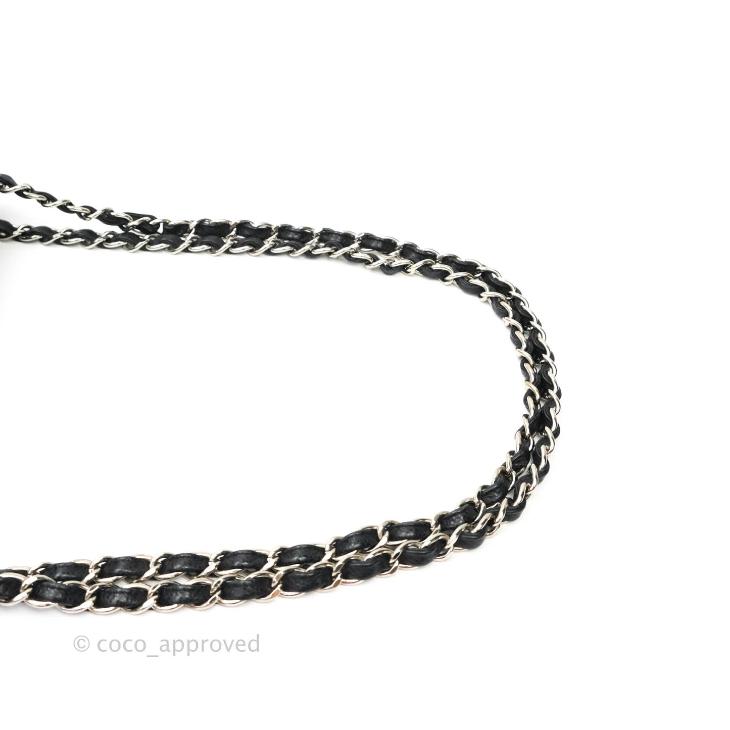 Chanel Quilted Jumbo Double Flap Black Caviar Silver Hardware⁣⁣