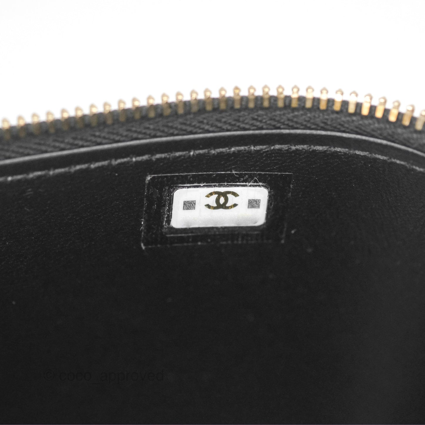 Chanel Vanity Rectangular Metal Top Handle Black Lambskin Aged Gold Hardware 22B